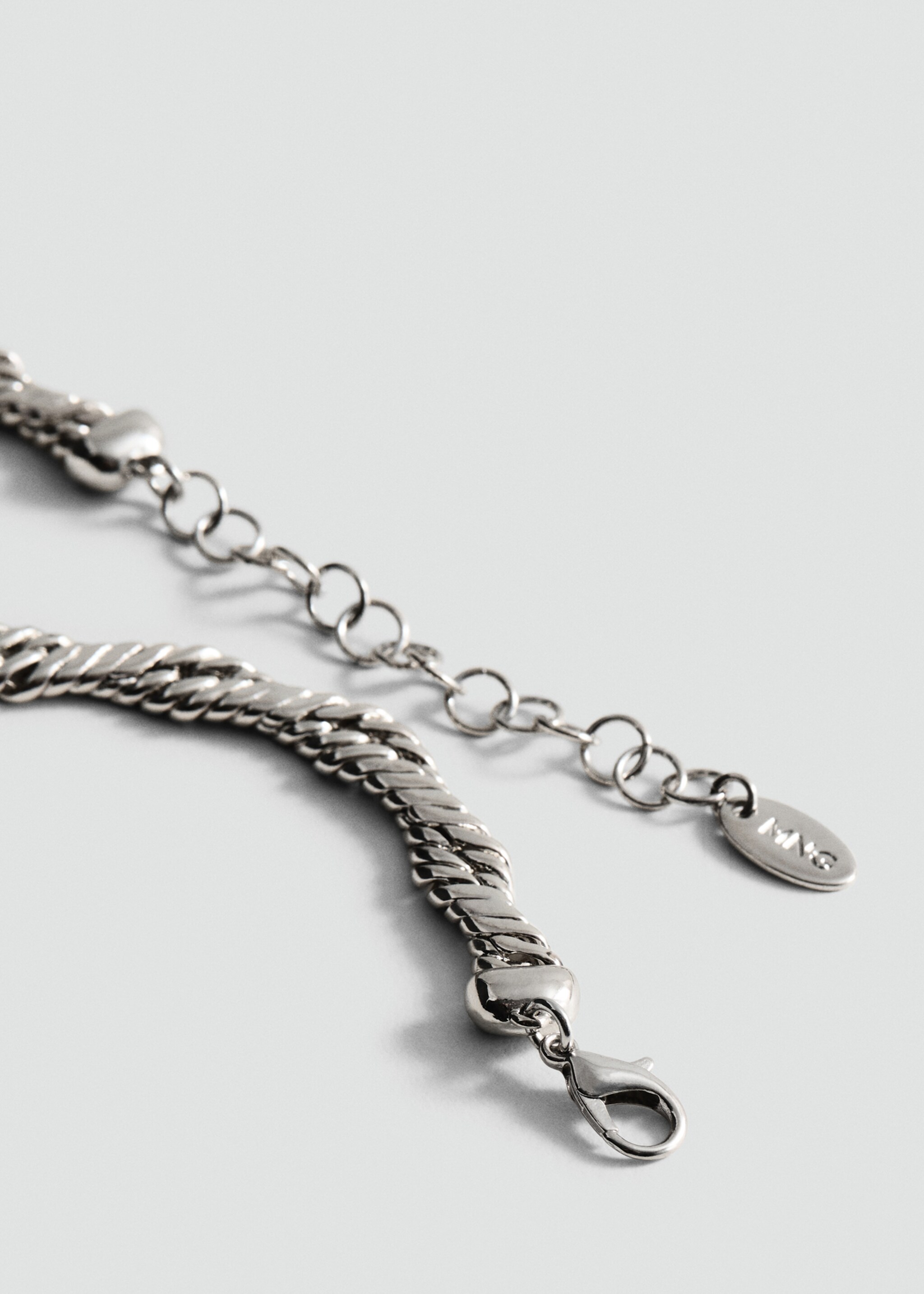 Collier chaîne maillons - Plan moyen, Argent. Ref: 87010449-00.