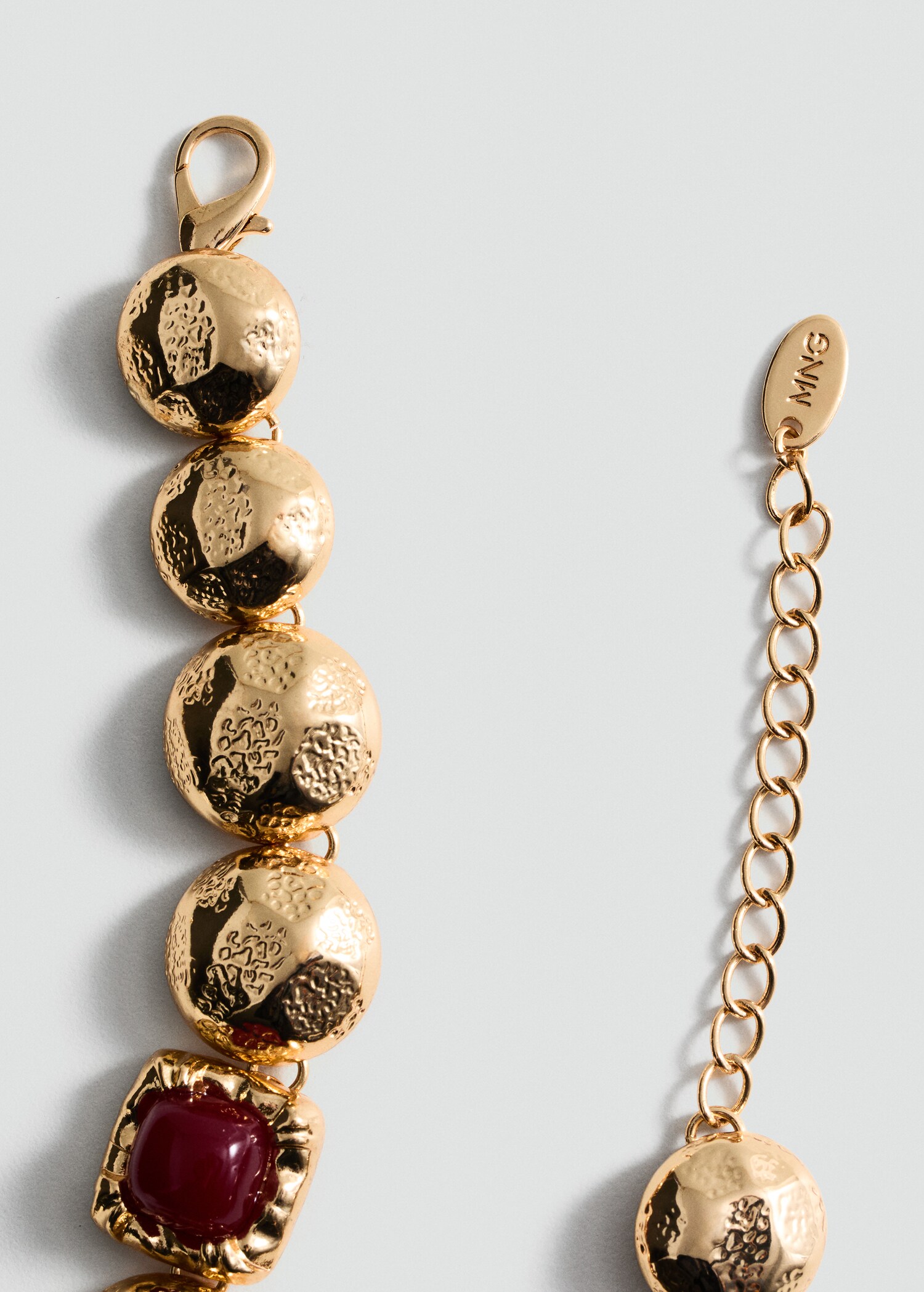 Combined beads necklace - Medium plane