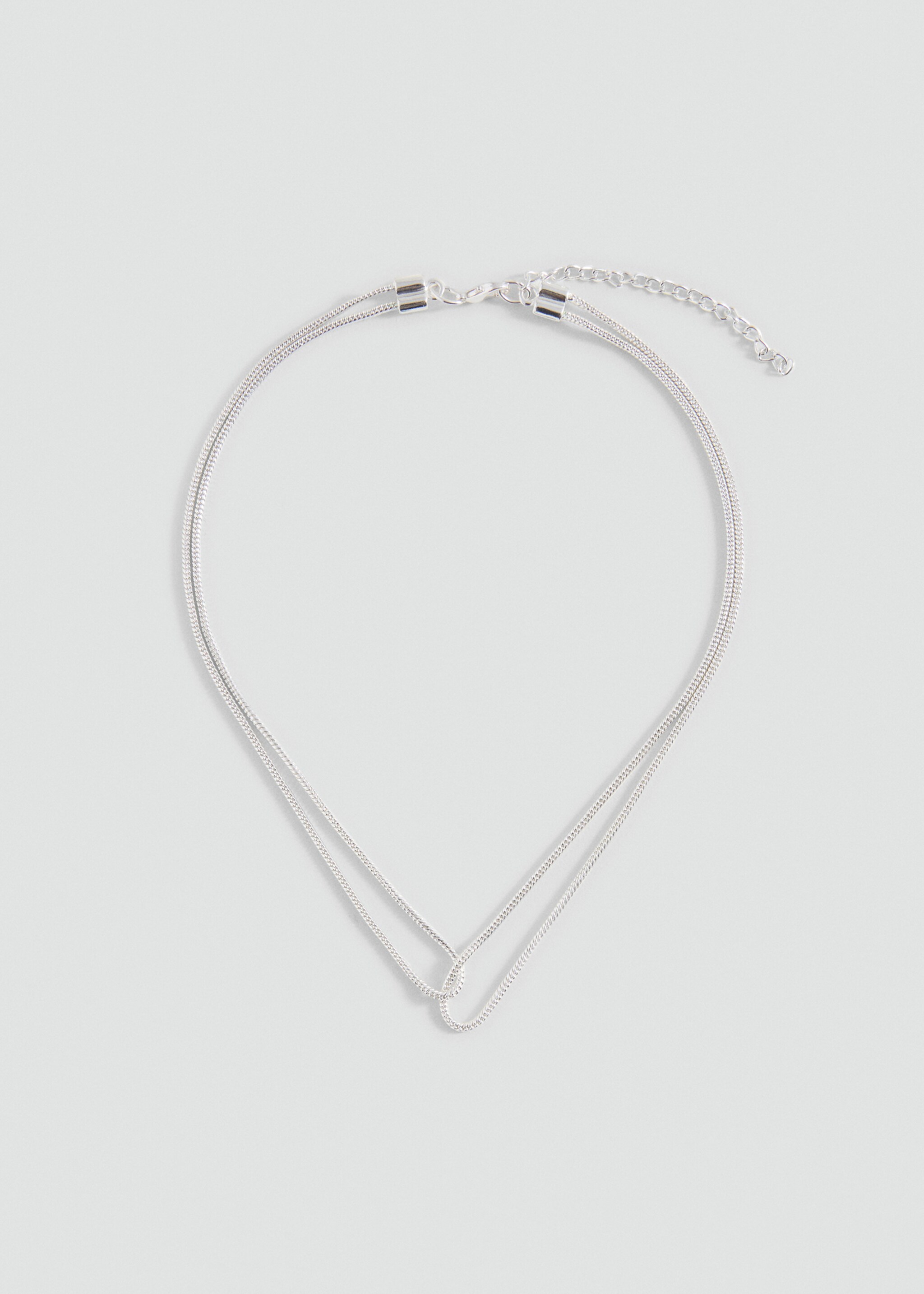 Collar entrelazado - Artículo sin modelo, Plata. Ref: 87010458-00.