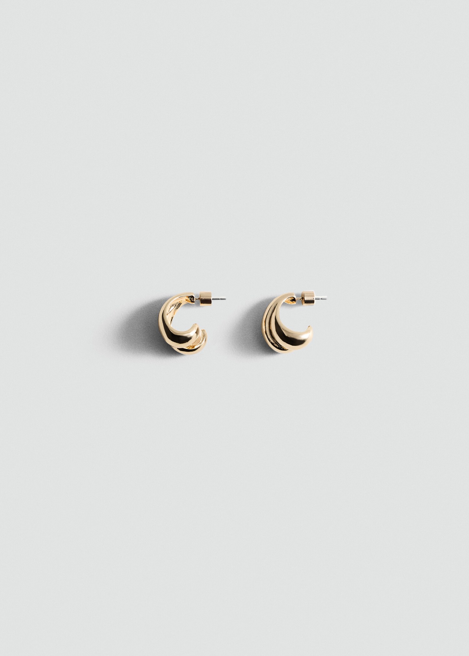 Intertwined double hoop earrings - Article without model