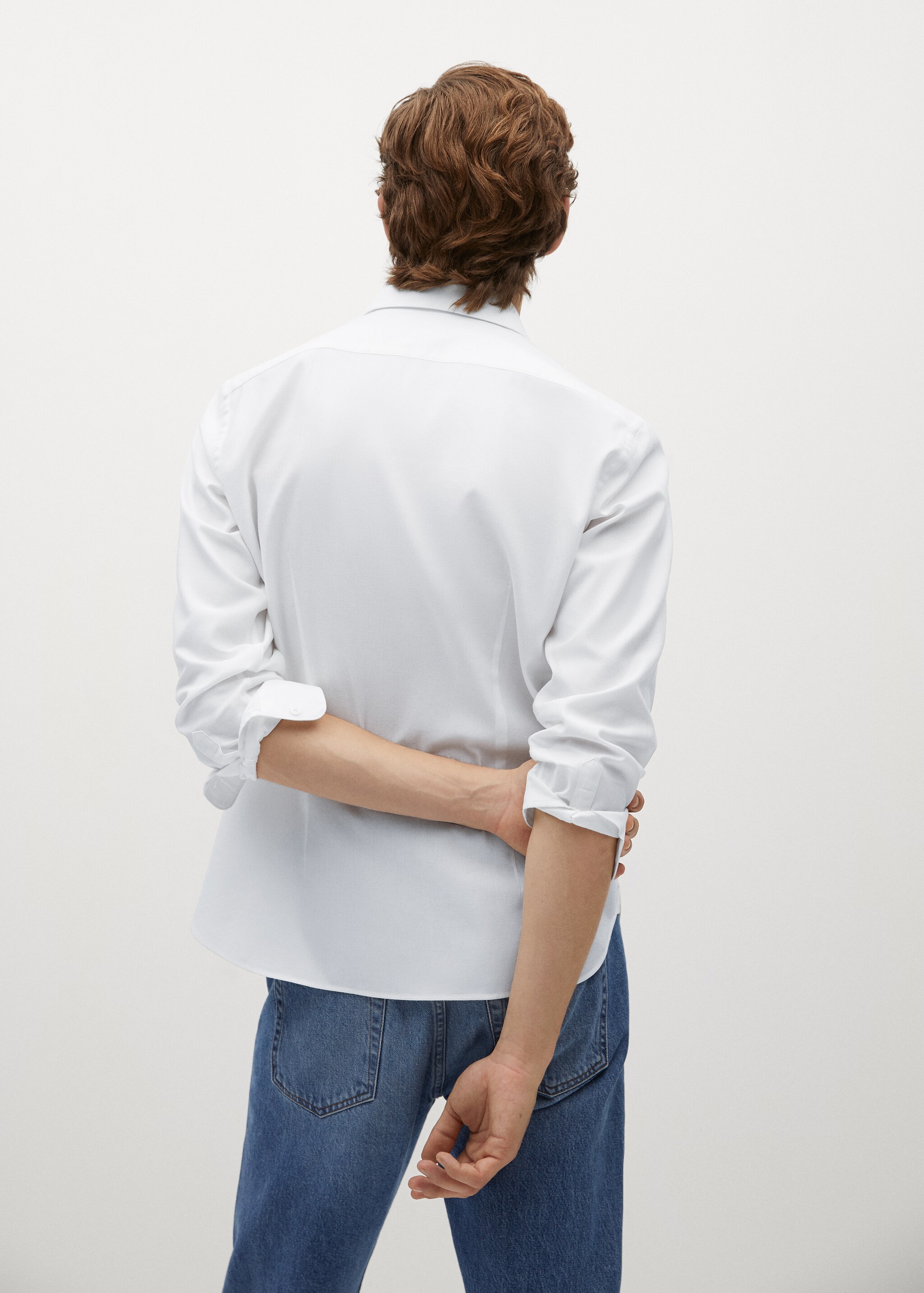 Bavlněná košile slim fit - Zadní strana zboží