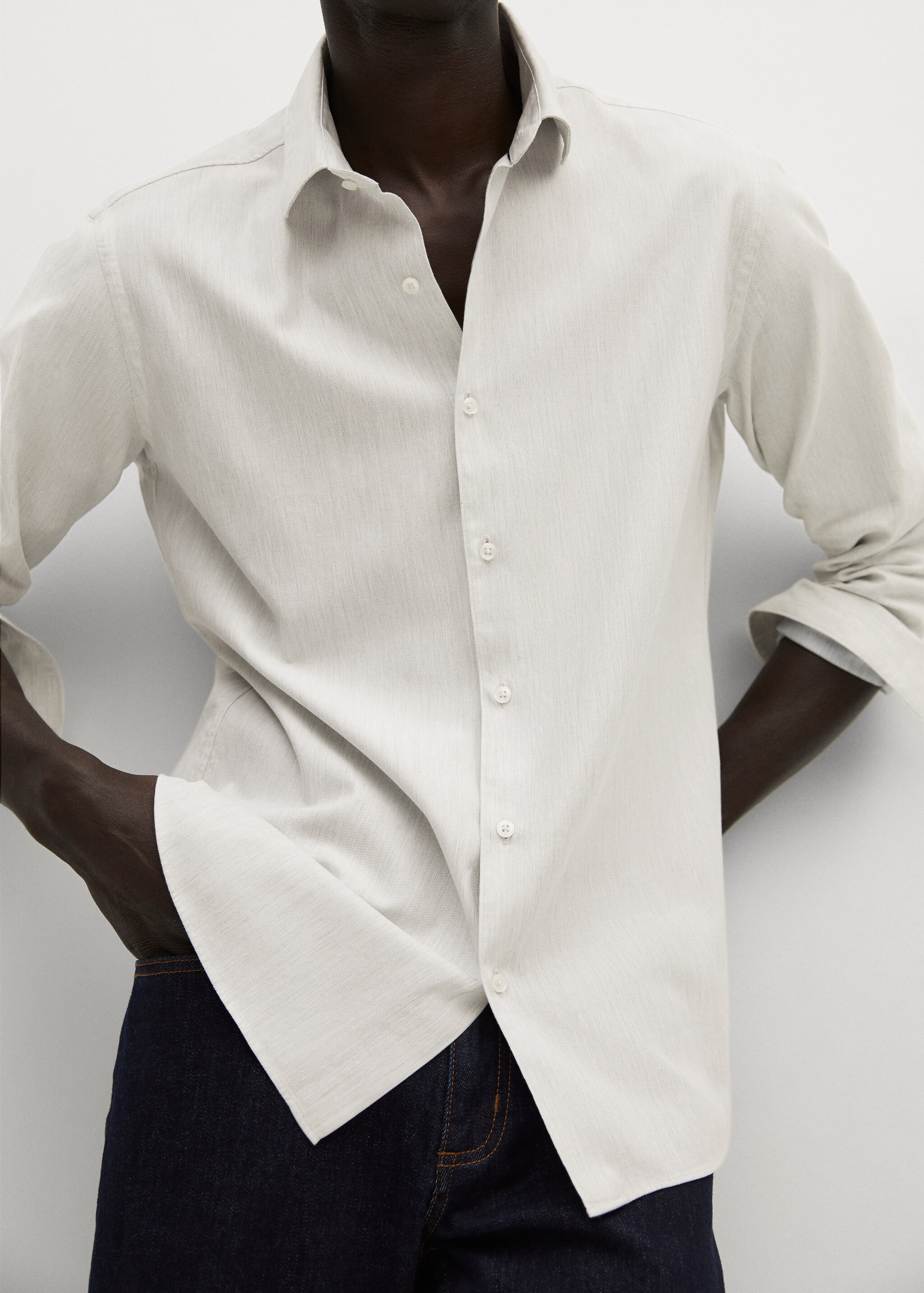Bavlněná košile slim fit - Detail zboží 1