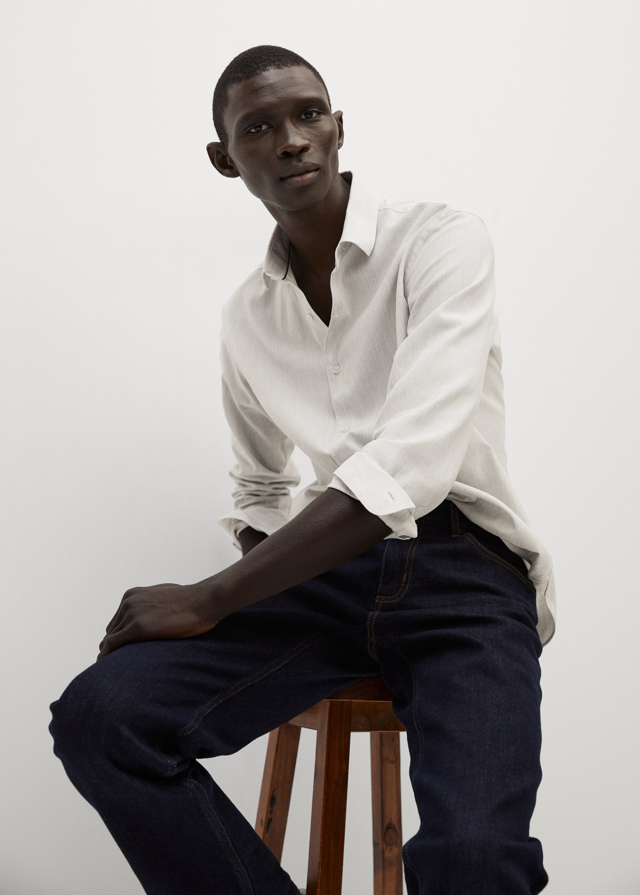 Bavlněná košile slim fit - Detail zboží 3