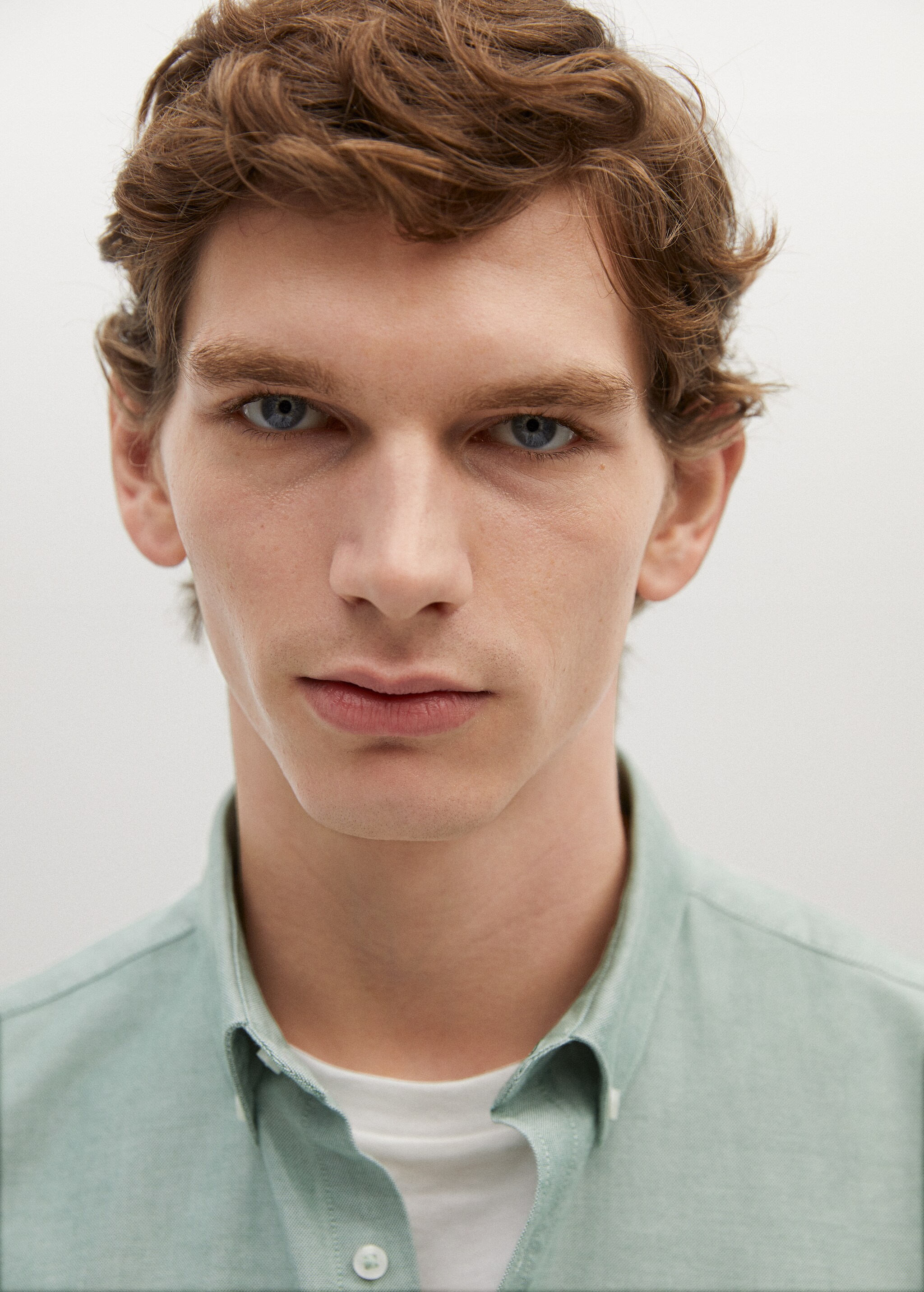 Regular fit Oxford cotton shirt - Details of the article 1