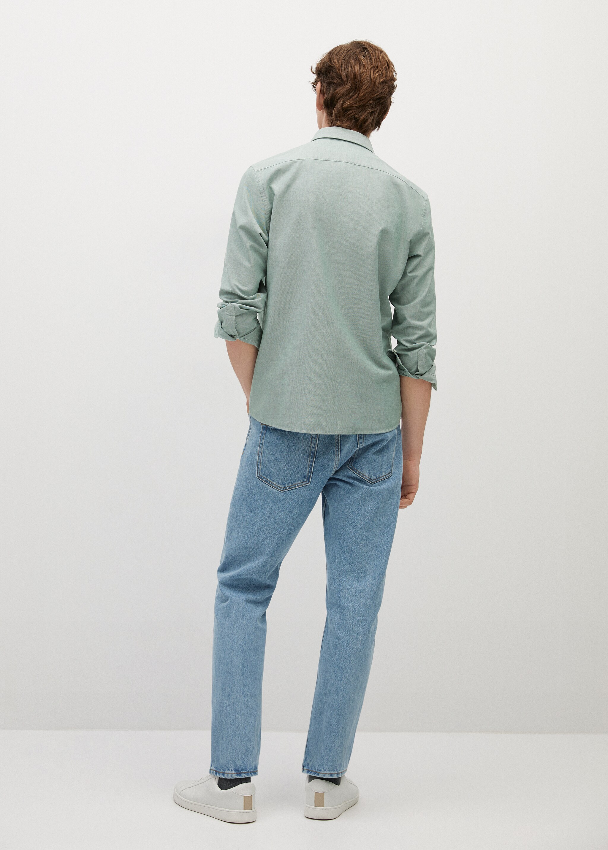 Regular fit Oxford cotton shirt - Reverse of the article