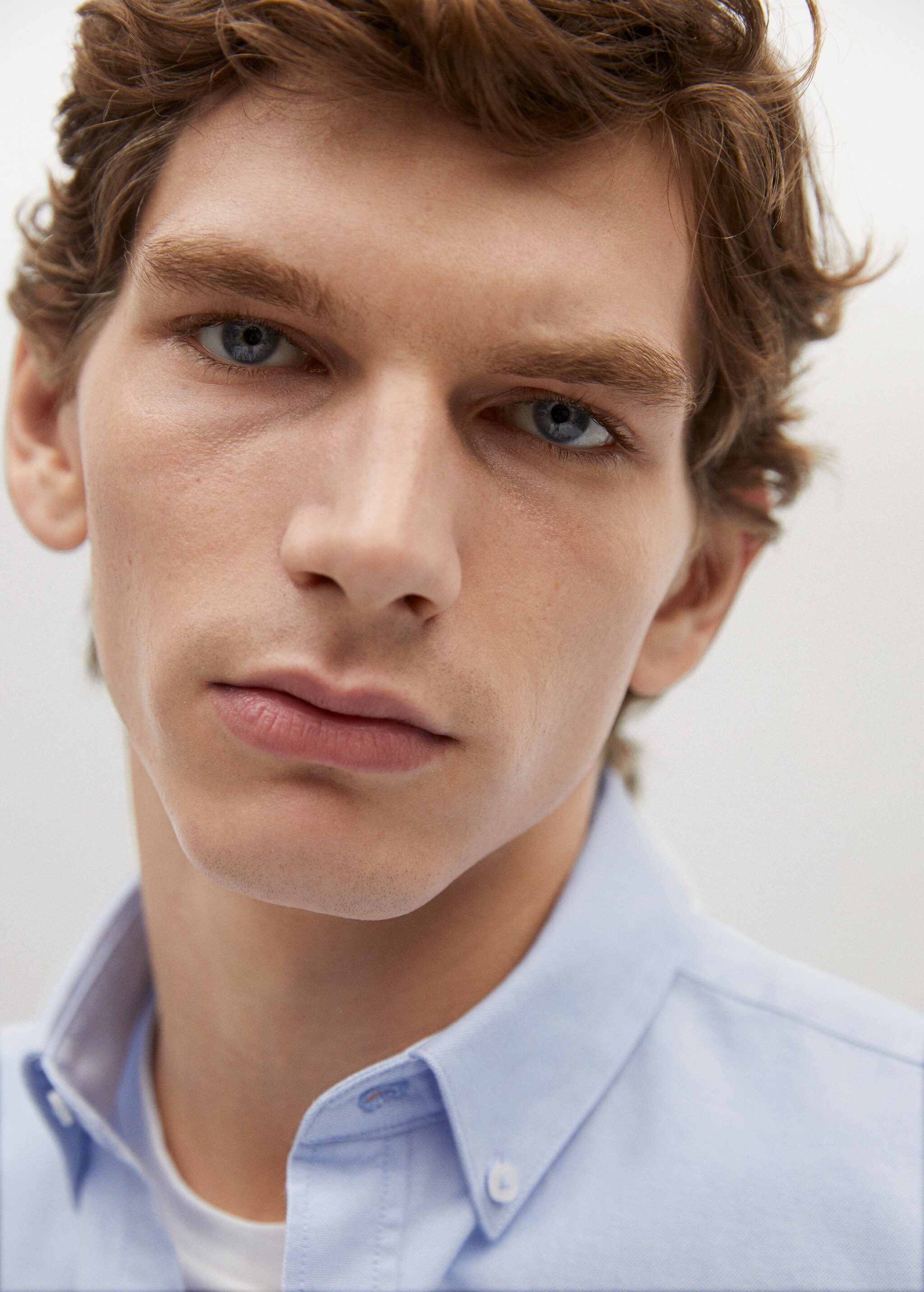 Regular fit Oxford cotton shirt - Details of the article 1