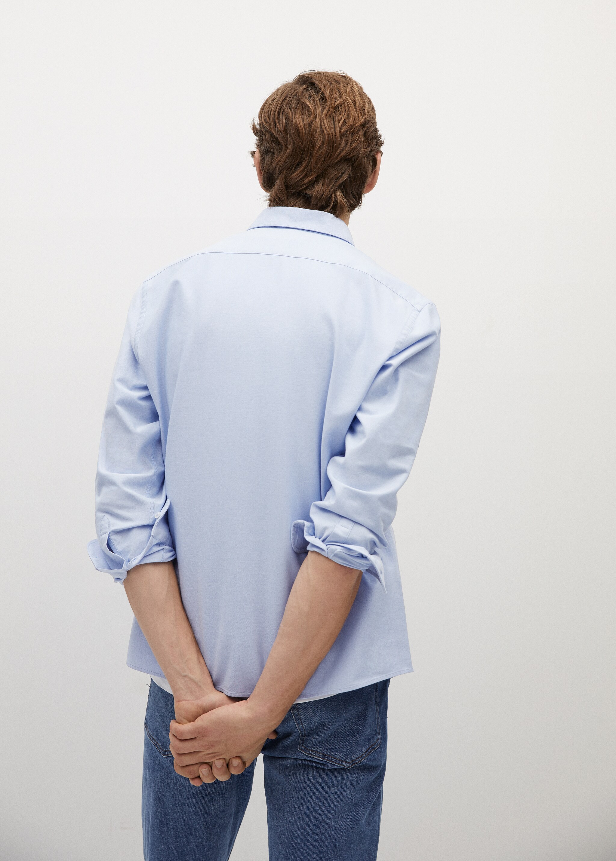 Regular fit Oxford cotton shirt - Reverse of the article