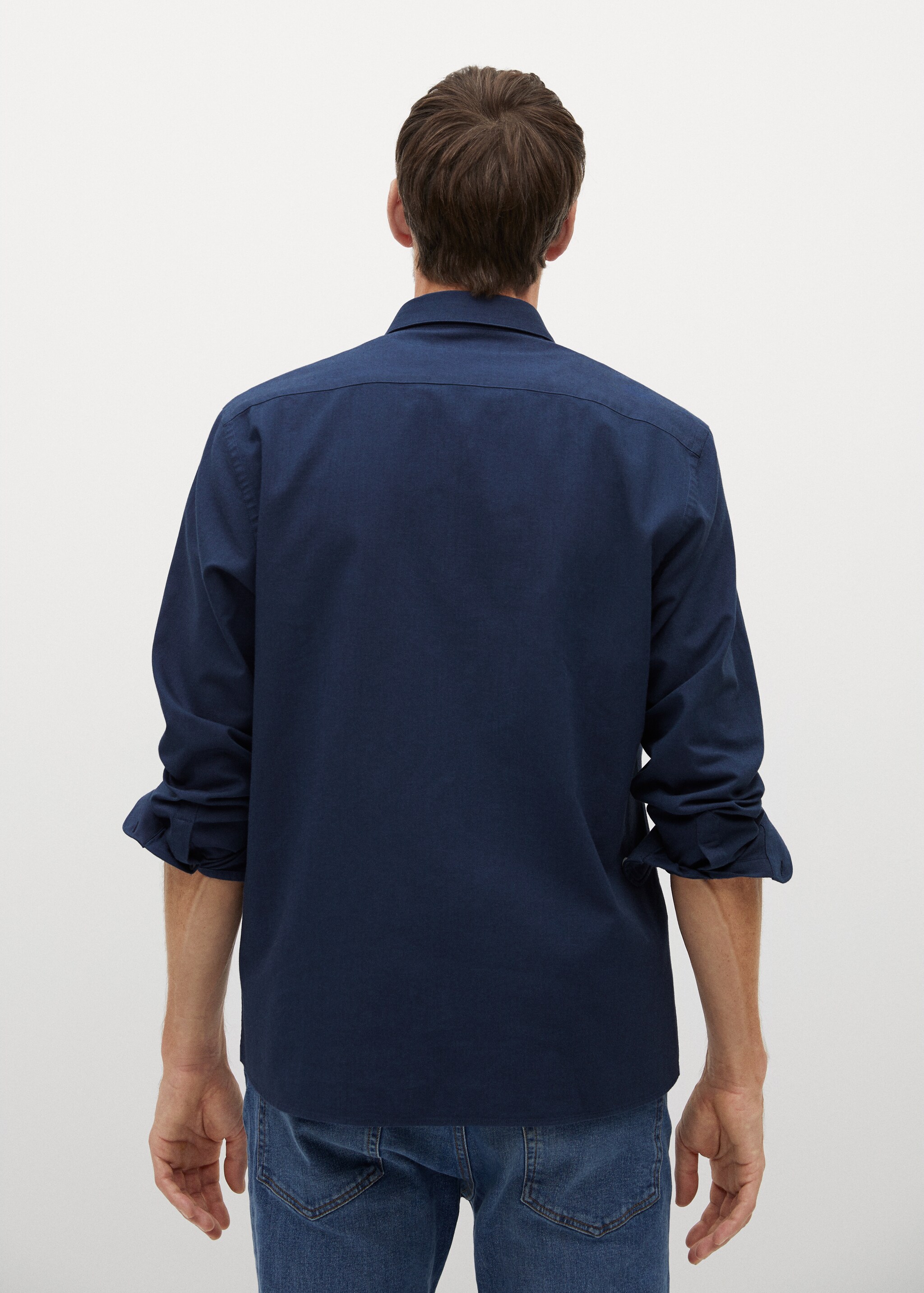 Regular fit Oxford cotton shirt - Reverse of the article