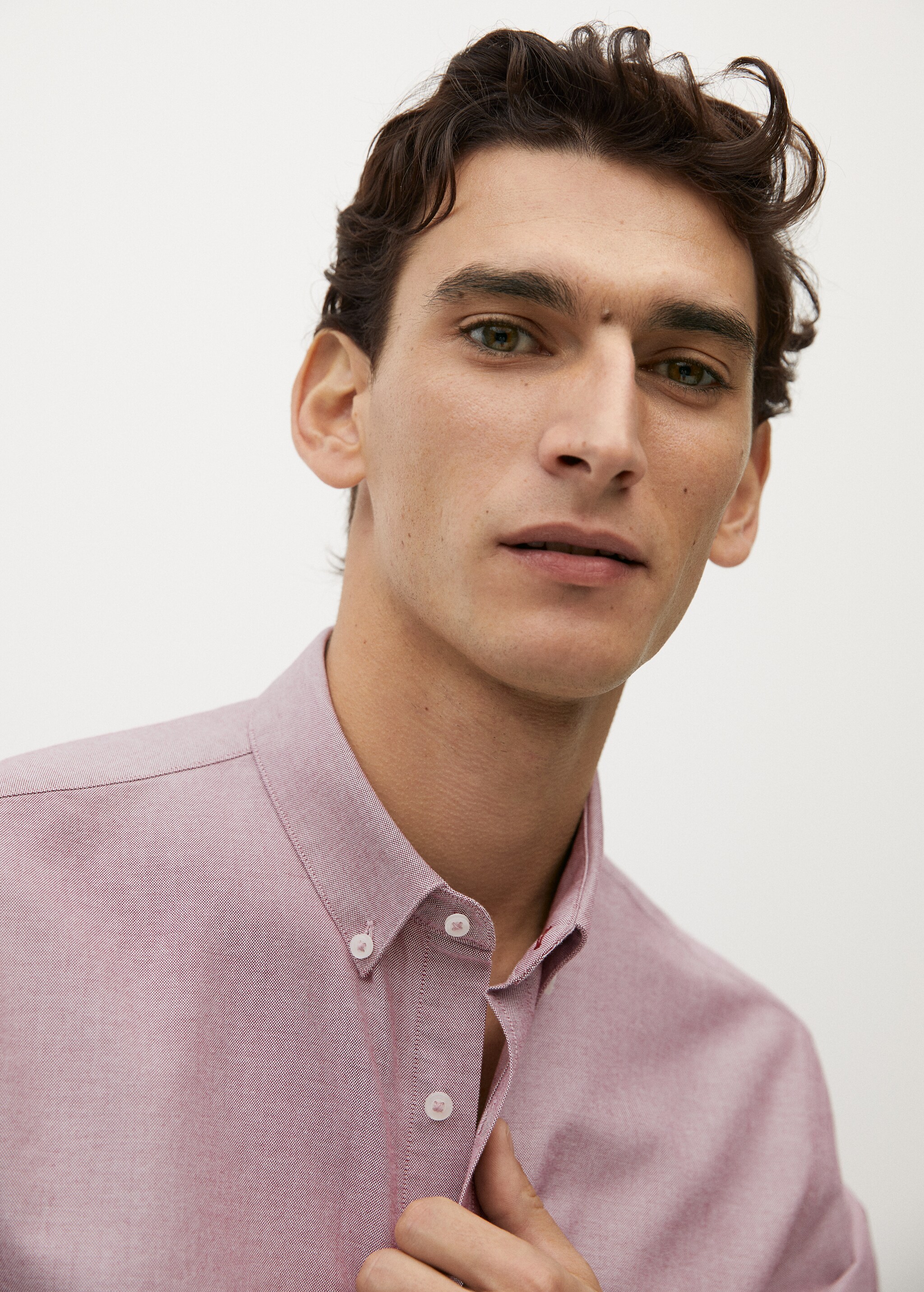Regular fit Oxford cotton shirt - Details of the article 1