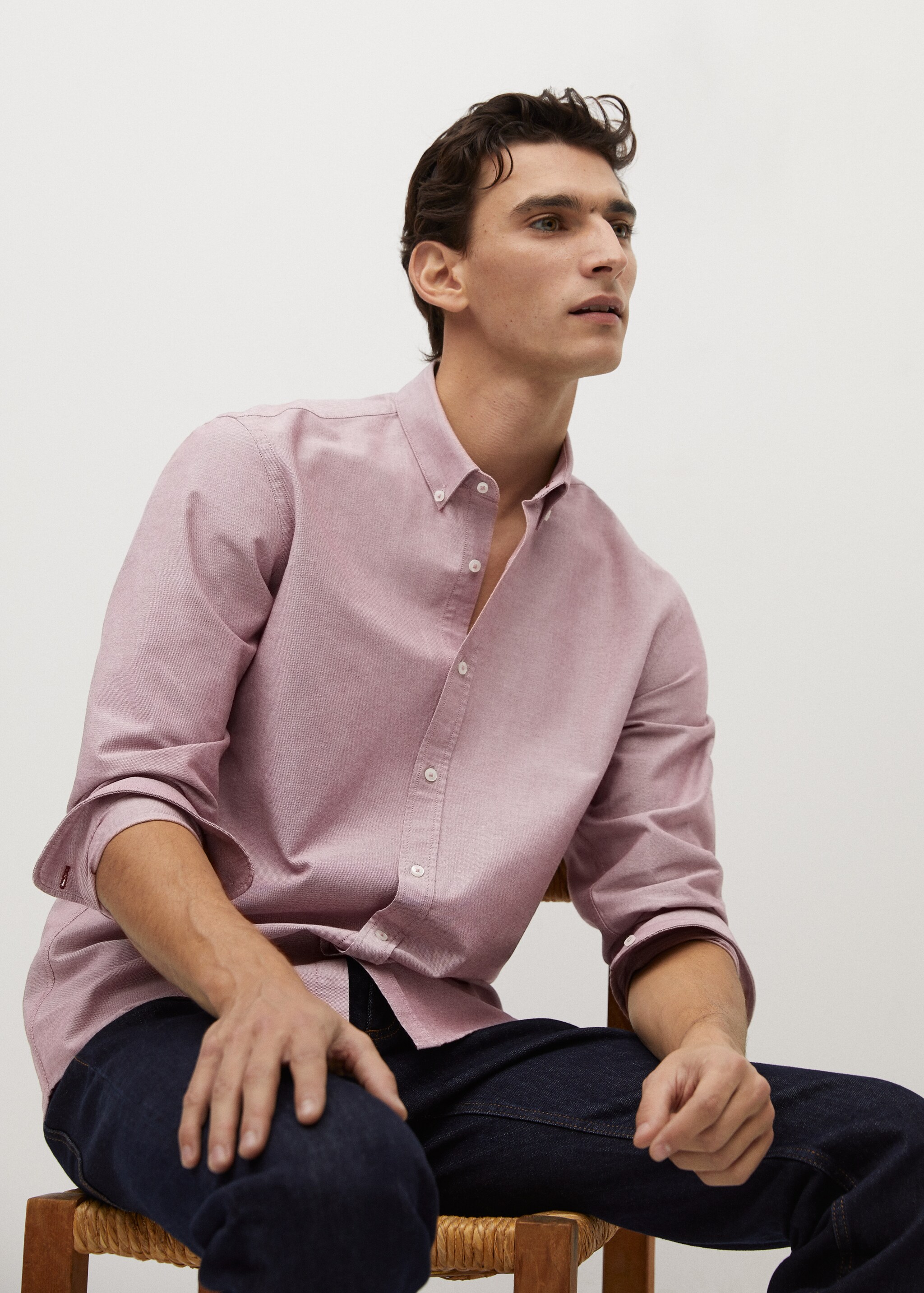 Regular fit Oxford cotton shirt - Details of the article 2