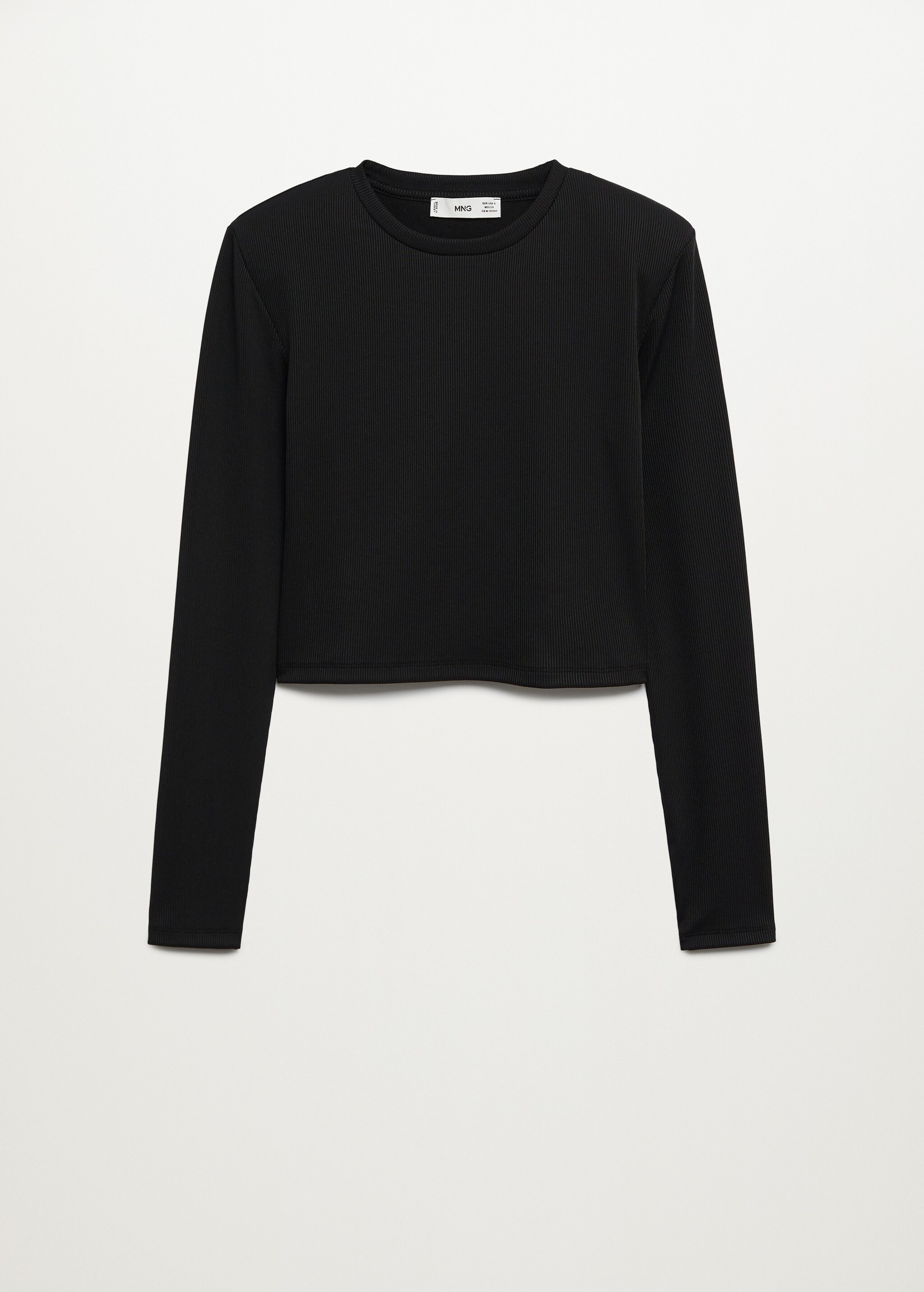 Tričko crop s dlouhým rukávem - Zboží bez modelu