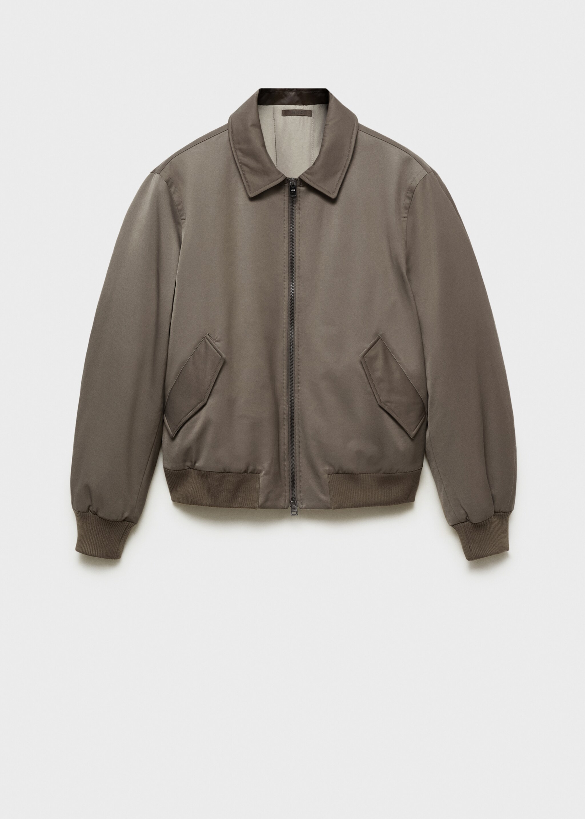 Quilted water repellent jacket - Article without model, Medium Brown. Ref: 87010576-00.