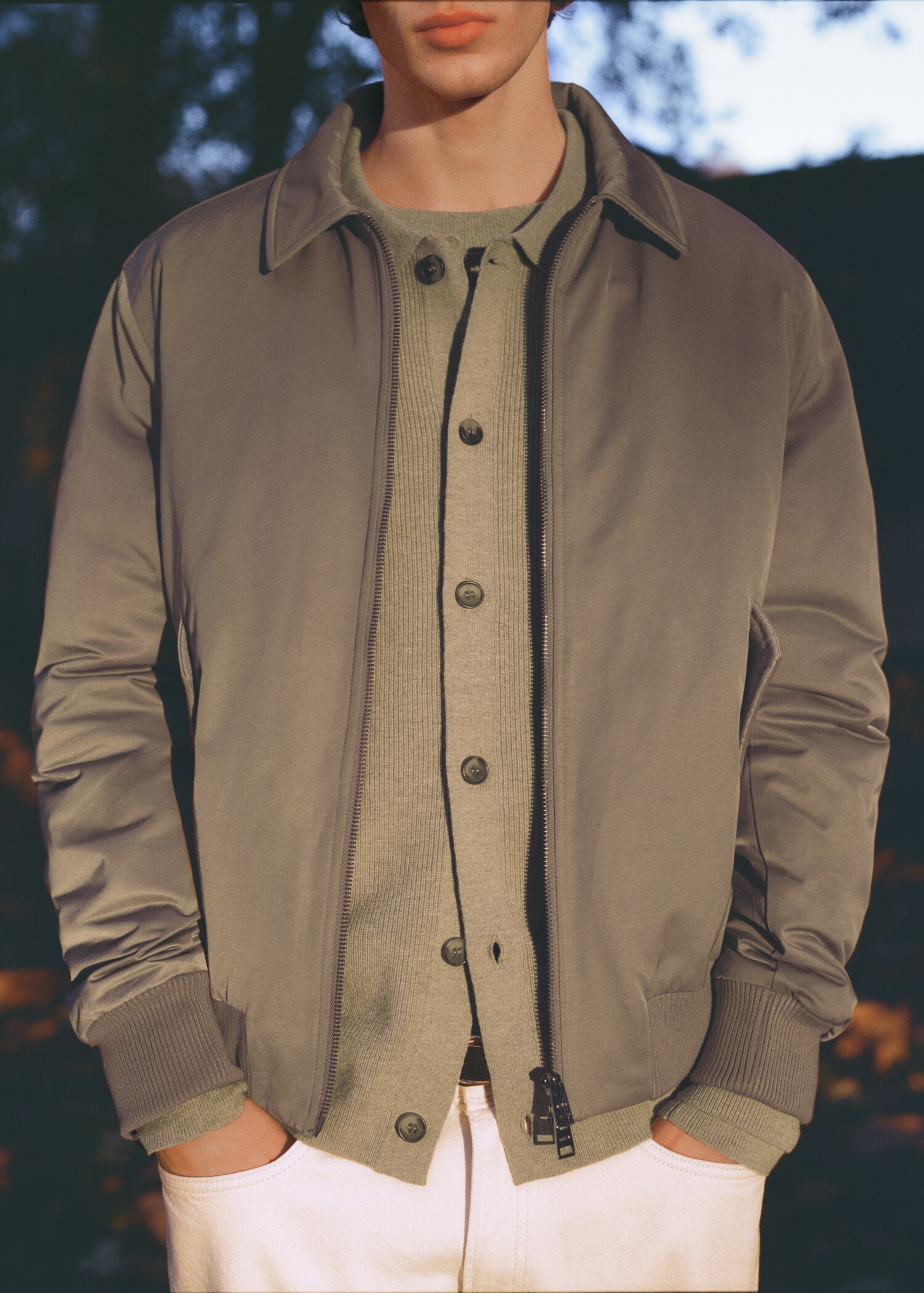 Quilted water repellent jacket - Details of the article 3