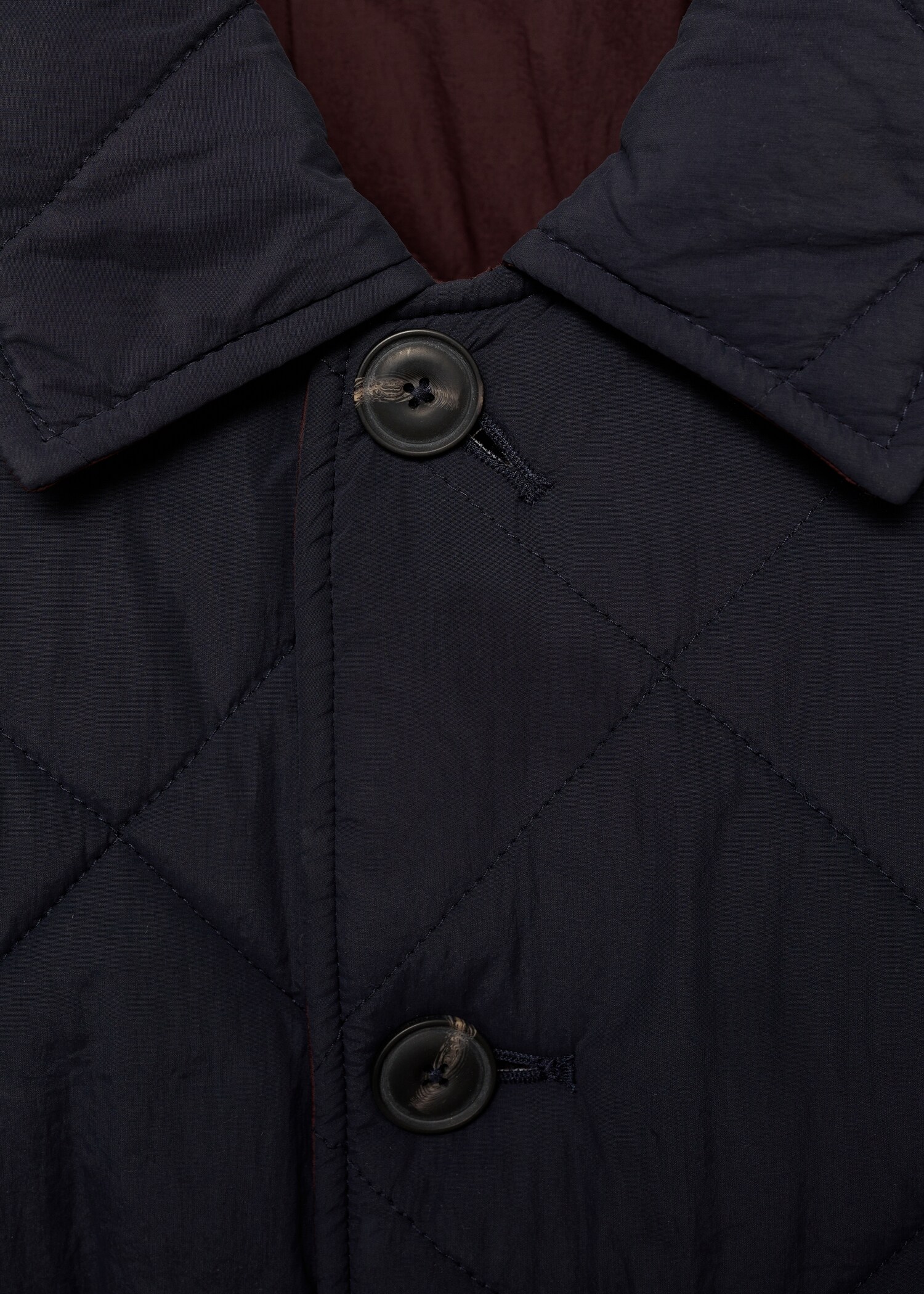 Two-tone reversible quilted jacket - Details of the article 0