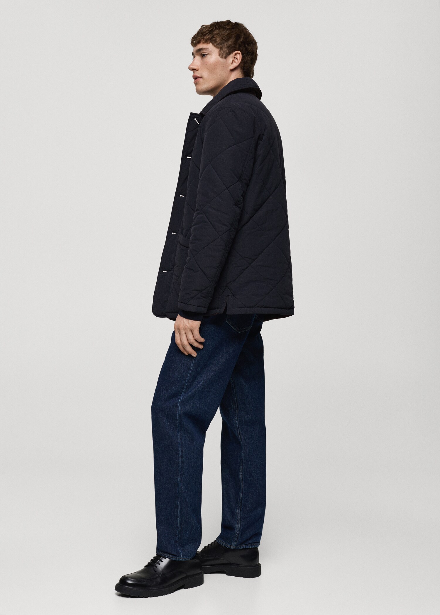 Two-tone reversible quilted jacket - Details of the article 2