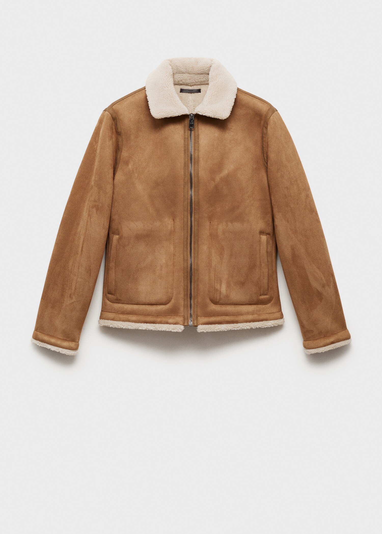 Double face jacket with sheepskin details - Article without model