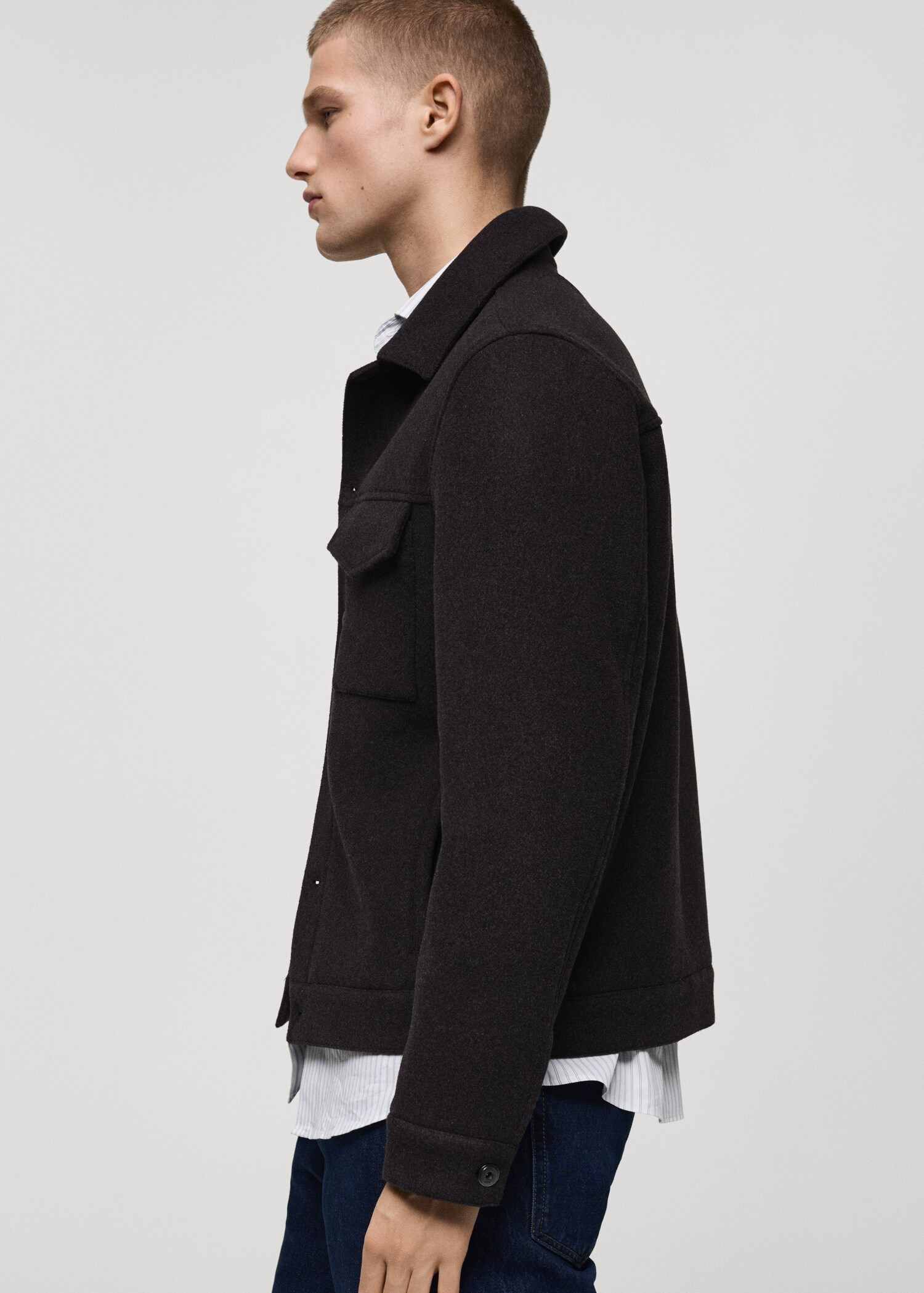 Regular-fit wool jacket - Details of the article 2