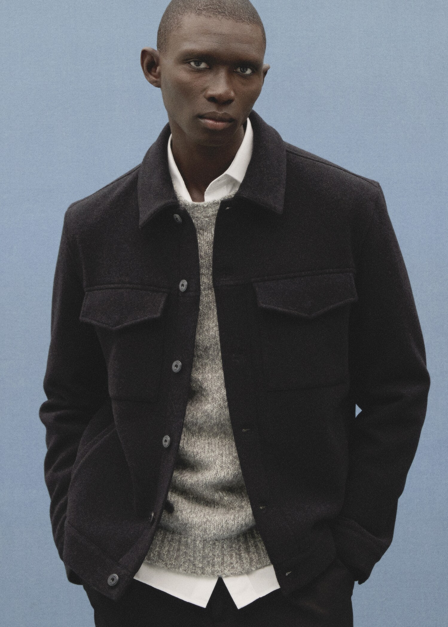 Regular-fit wool jacket - Details of the article 3