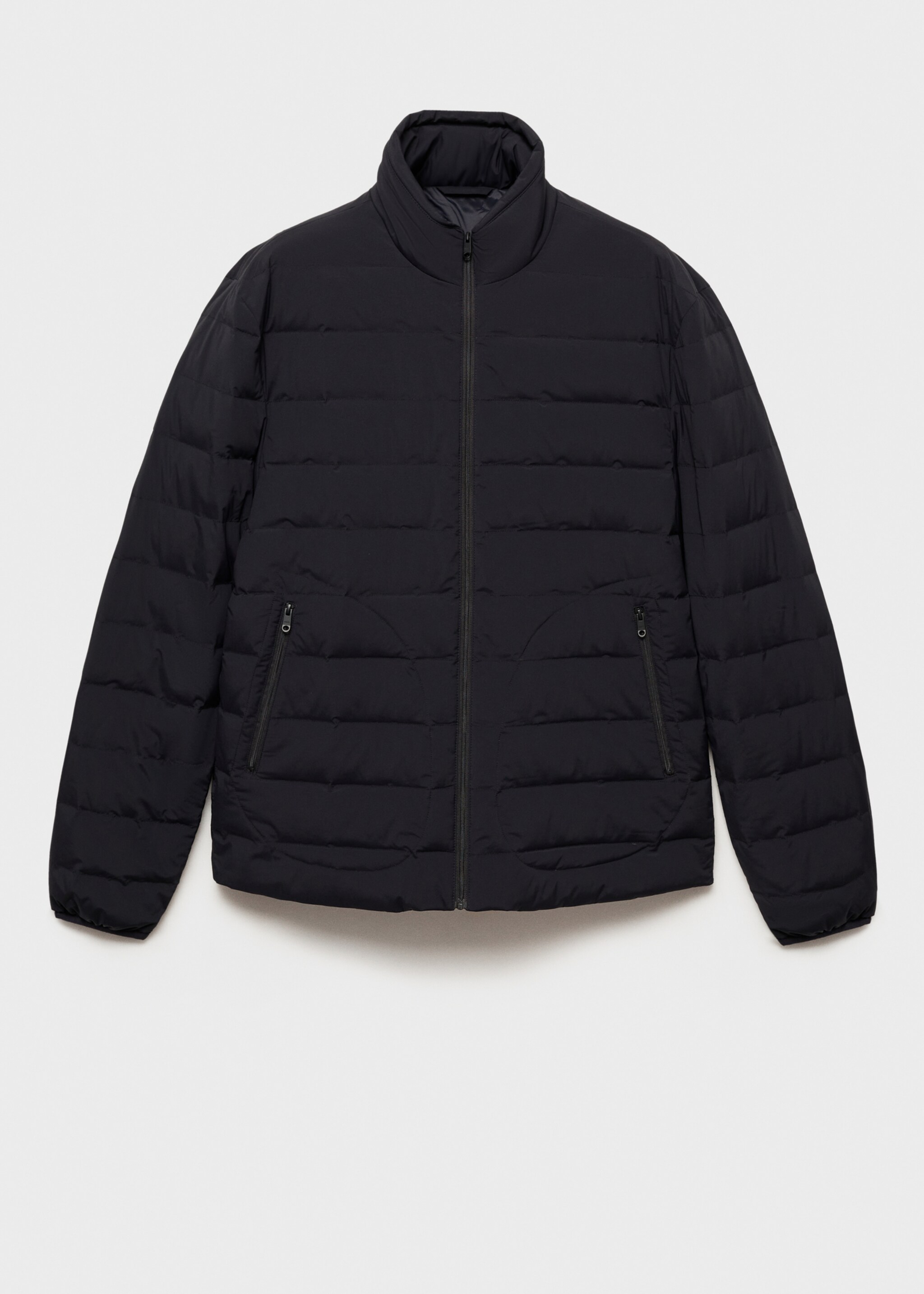 Jaqueta embuatada farcit plomissol i plomes - Article sense model, Blau marí fosc. Ref: 87010588-00.