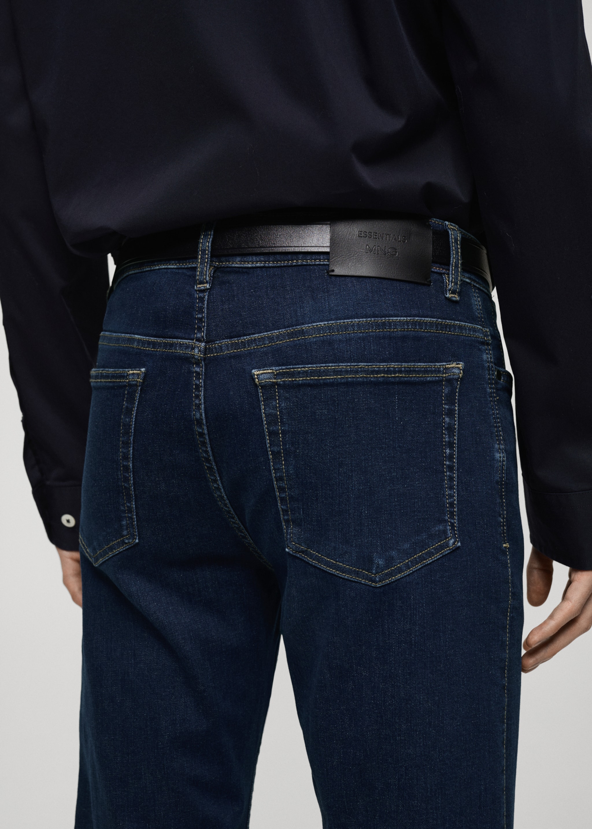 Slim fit Ultra Soft Touch Patrick jeans - Details of the article 6, Dark Blue. Ref: 87010594-00.