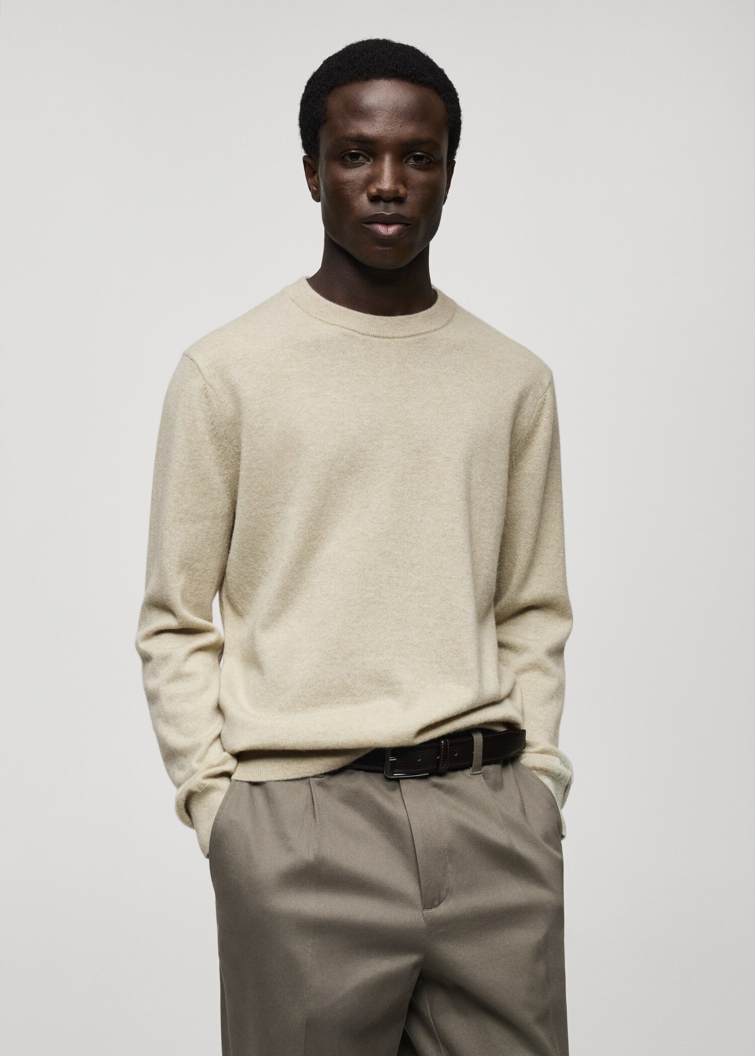 Pull-over 100 % cachemire regular-fit - Plan moyen