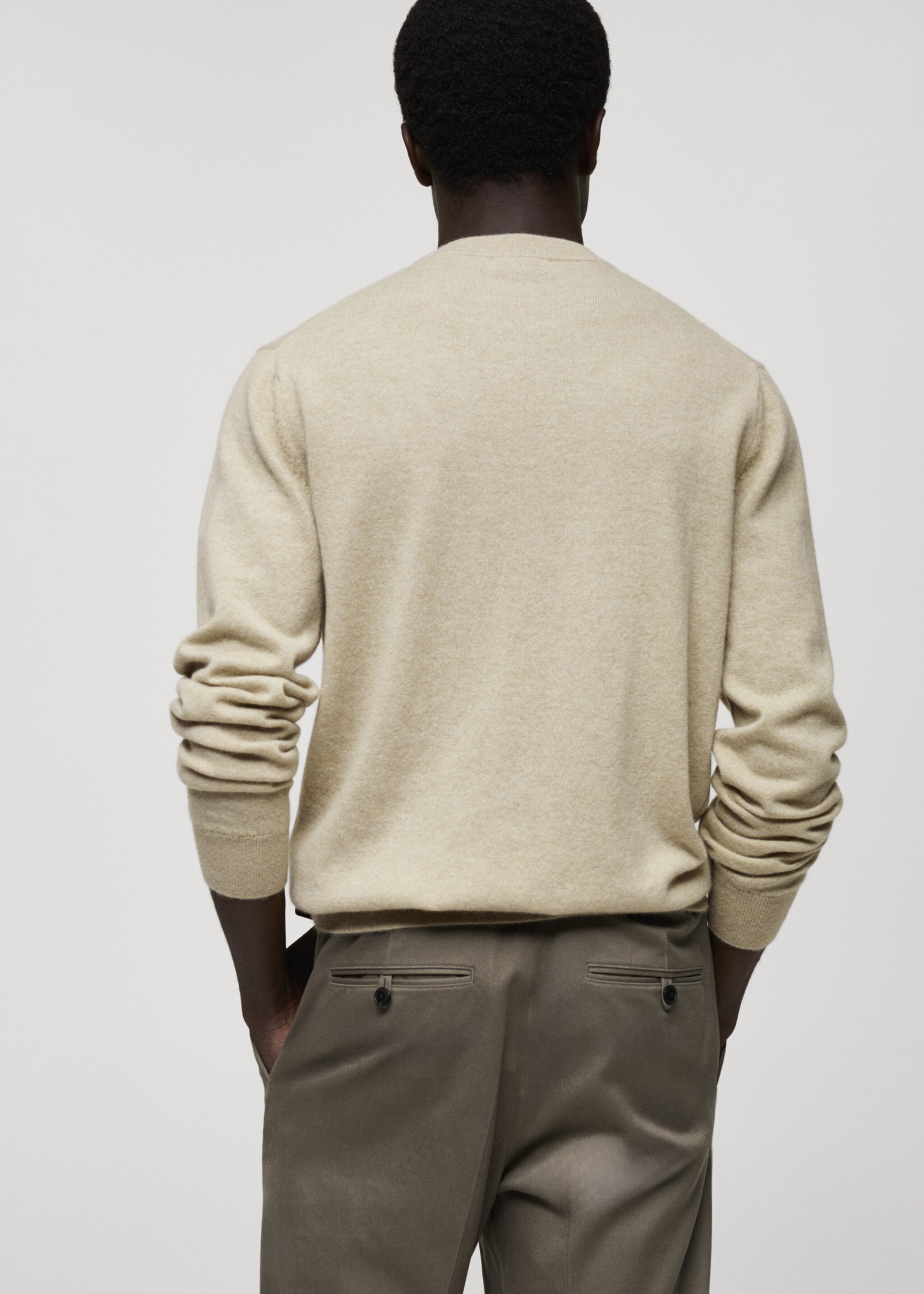Pull-over 100 % cachemire regular-fit - Verso de l’article, Vert pastel. Ref: 87010602-00.