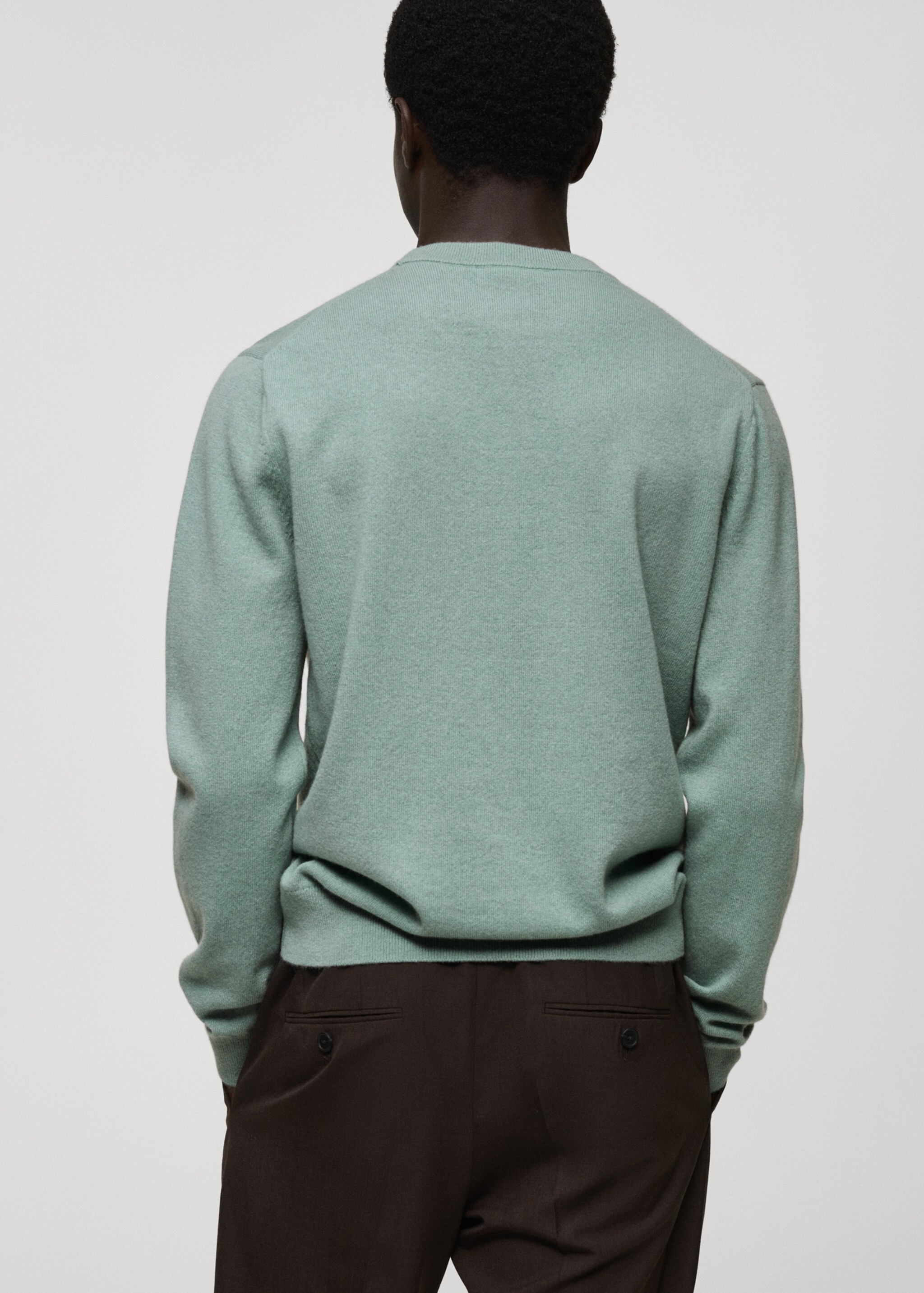 Pull-over 100 % cachemire regular-fit - Verso de l’article, Vert d´eau. Ref: 87010602-00.