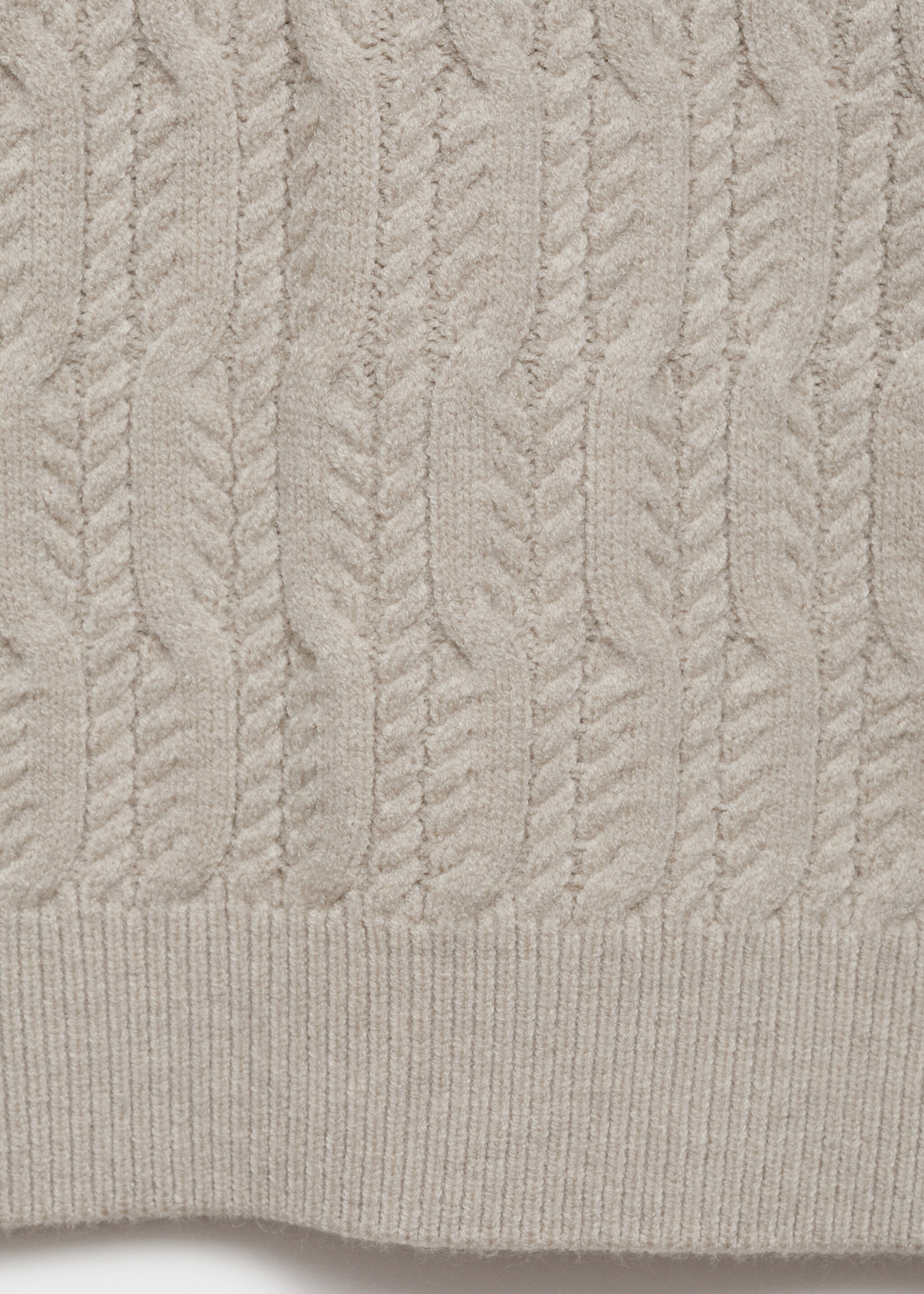 Pull-over maille tressée - Détail de l'article 0, Gris chiné clair. Ref: 87010603-00.