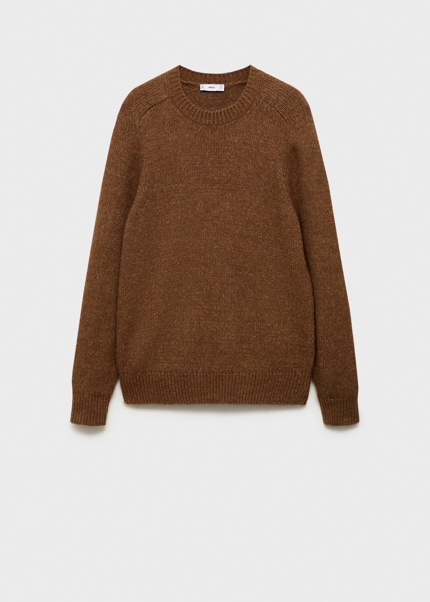 Stickad tröja i ull- och bomullsblandning - Artikel utan modell