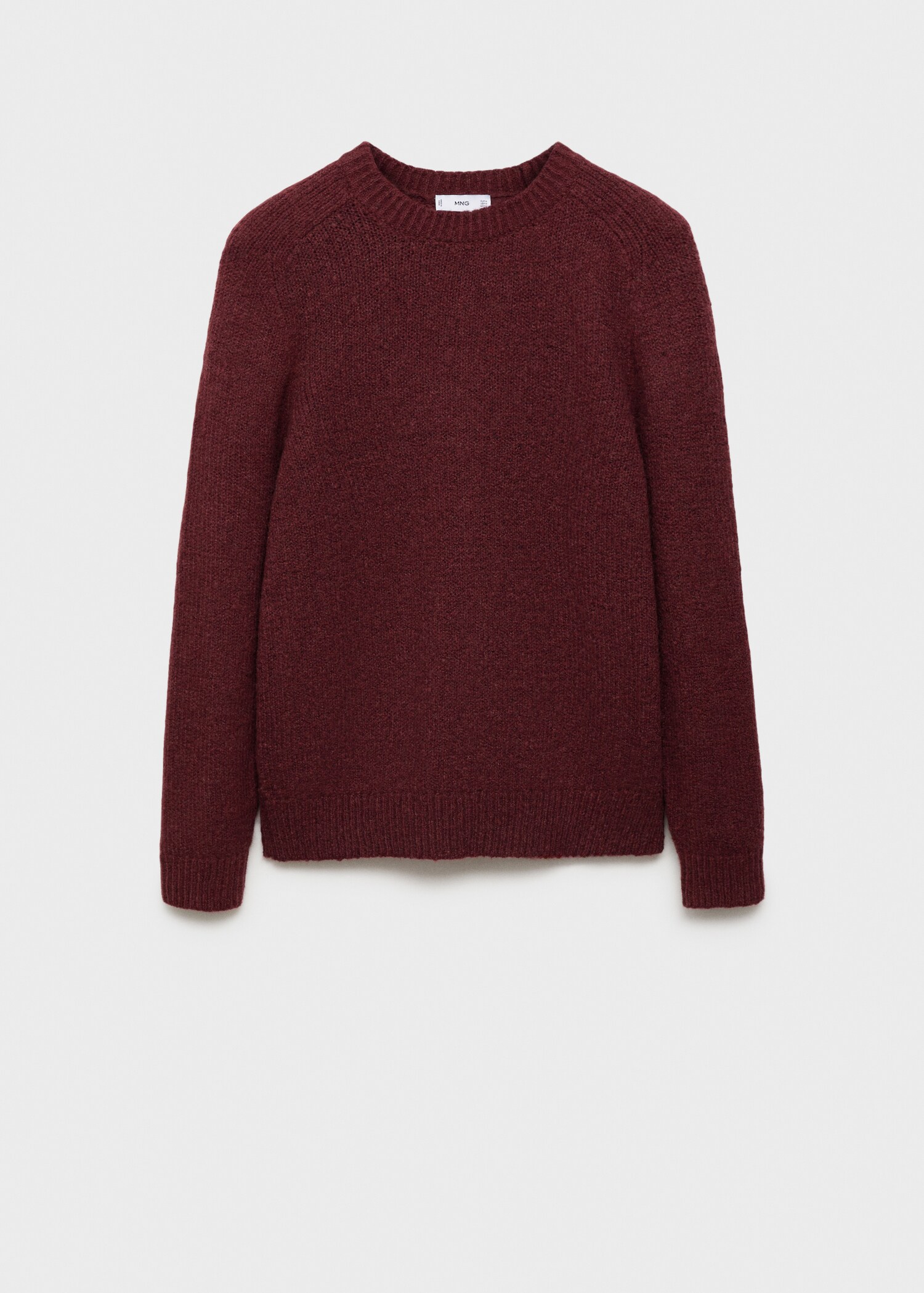 Stickad tröja i ull- och bomullsblandning - Artikel utan modell