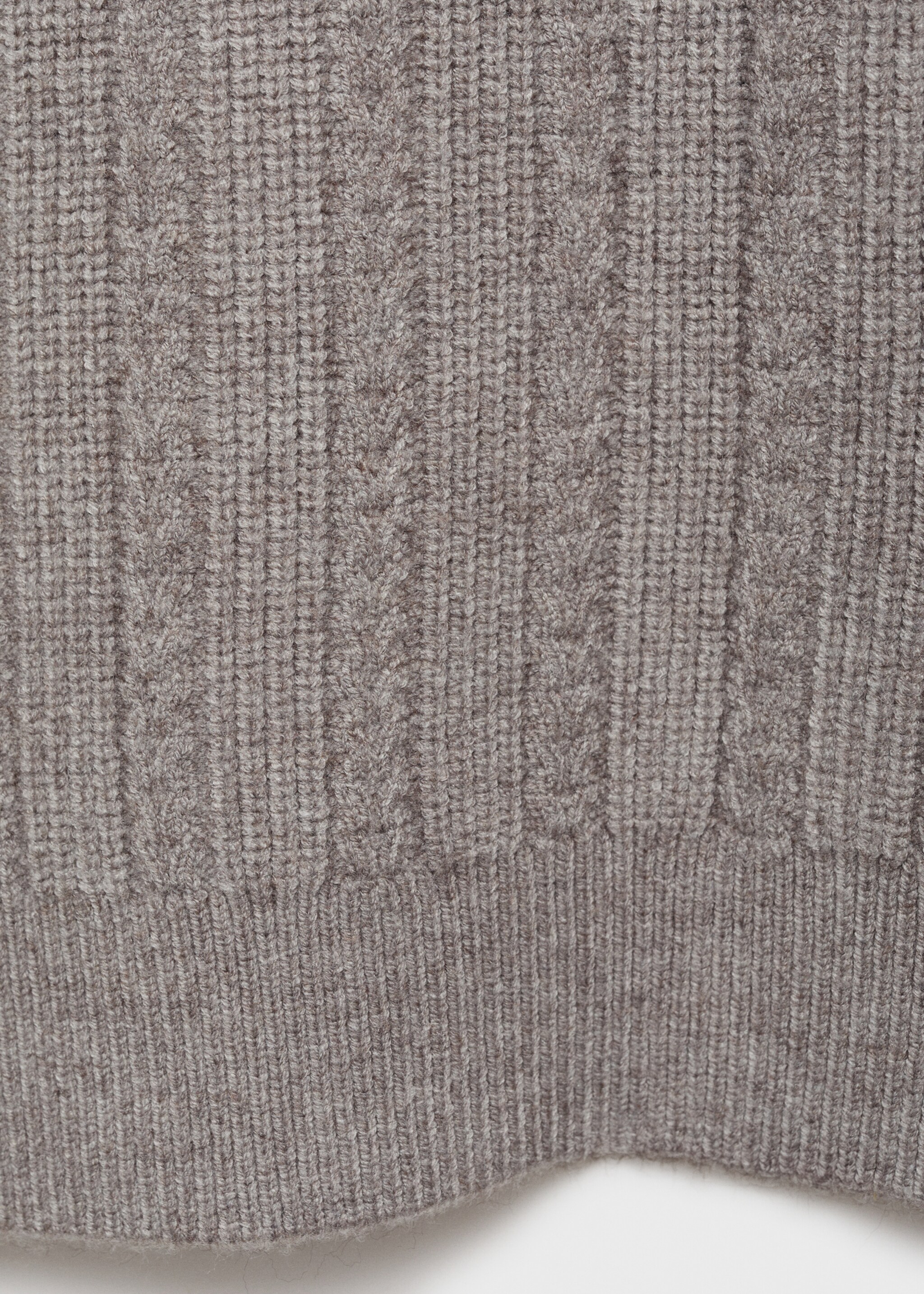 Combined knitted sweater - Details of the article 0, Grey. Ref: 87010607-00.