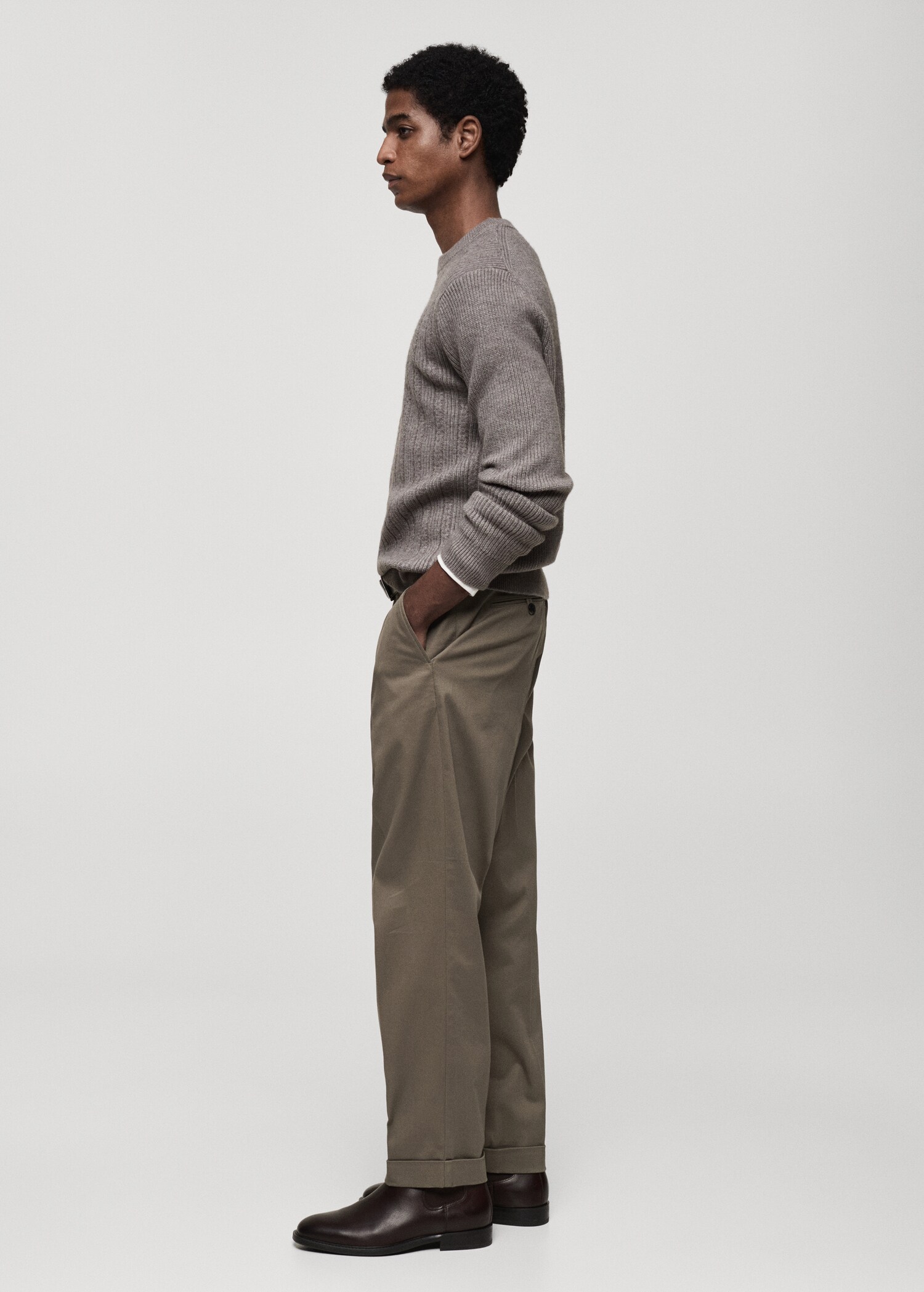 Combined knitted sweater - Details of the article 2