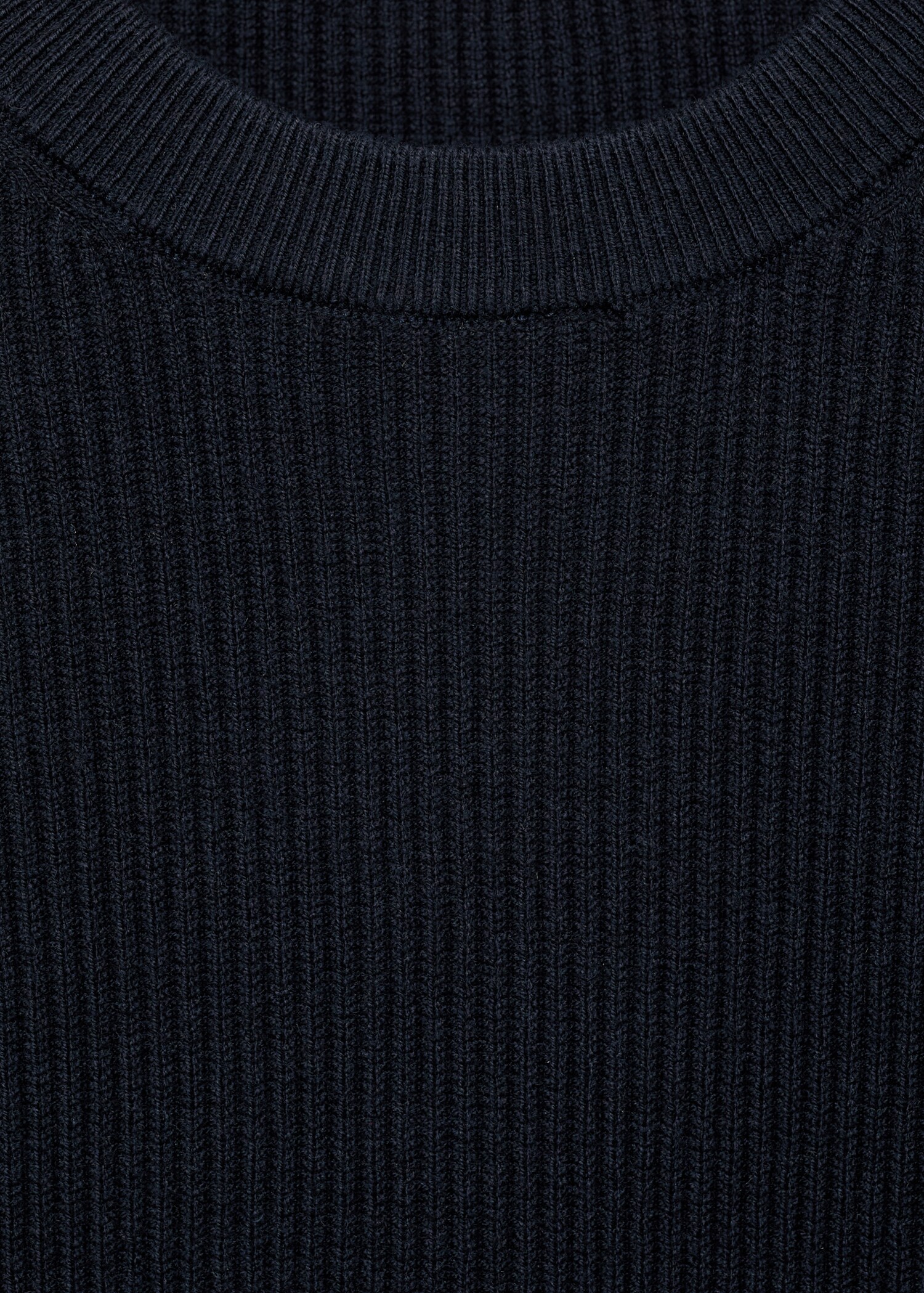 Feinstrickpullover aus Baumwolle mit Rippmuster - Detail des Artikels 8