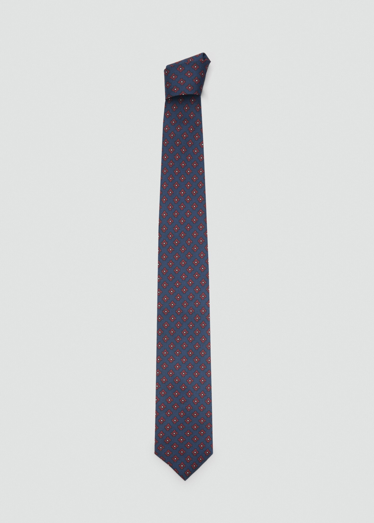 Geometric patterned silk tie - Article without model