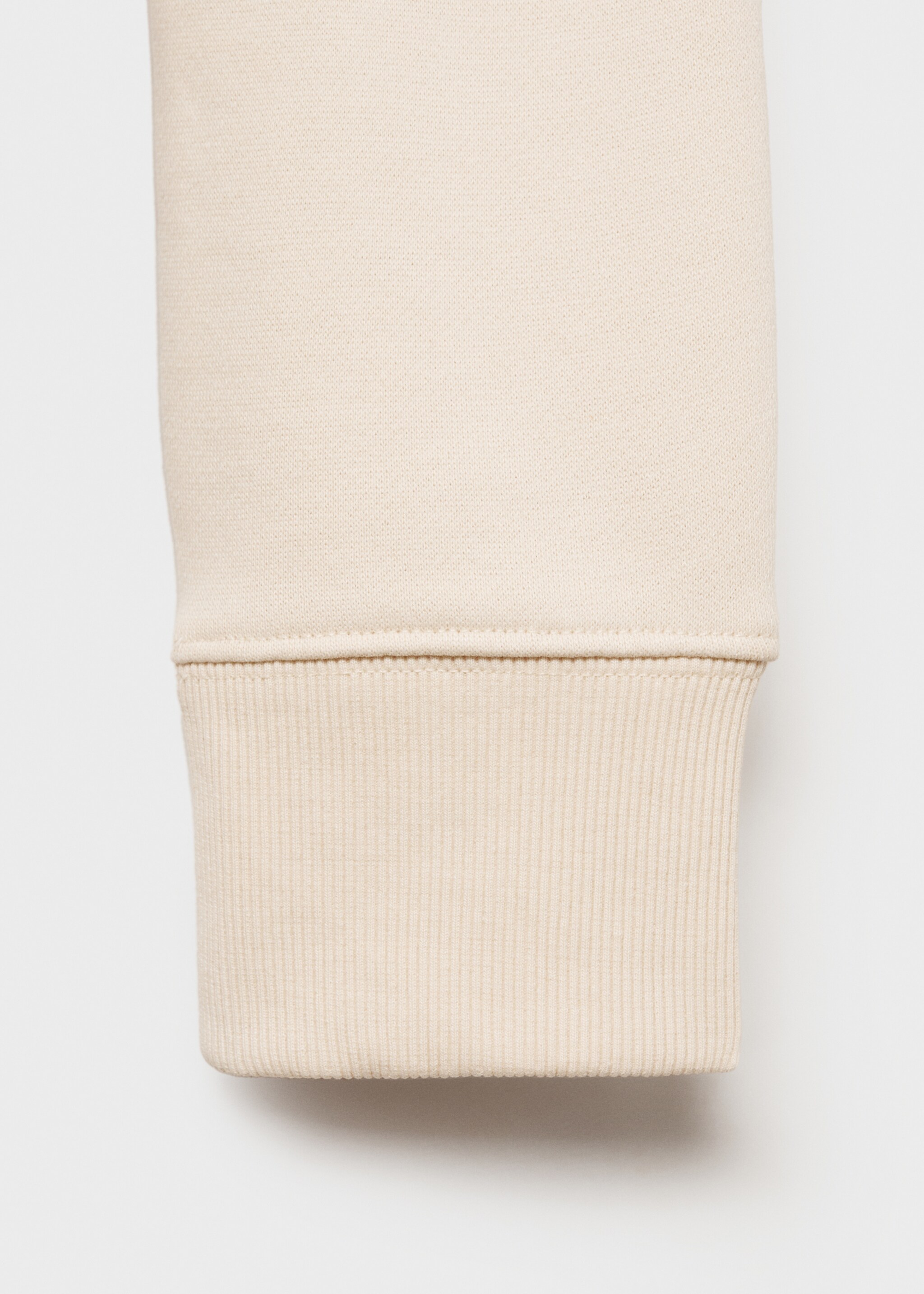 Dessuadora cotó regular fit - Detall de l'article 0, Cru. Ref: 87010620-00.