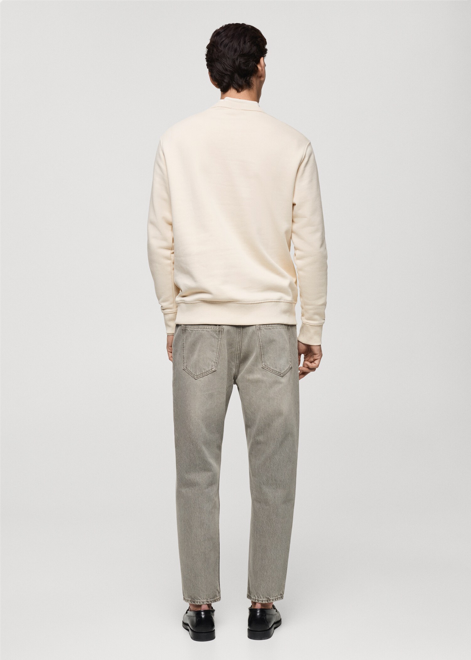 Dessuadora cotó regular fit - Revers de l'article