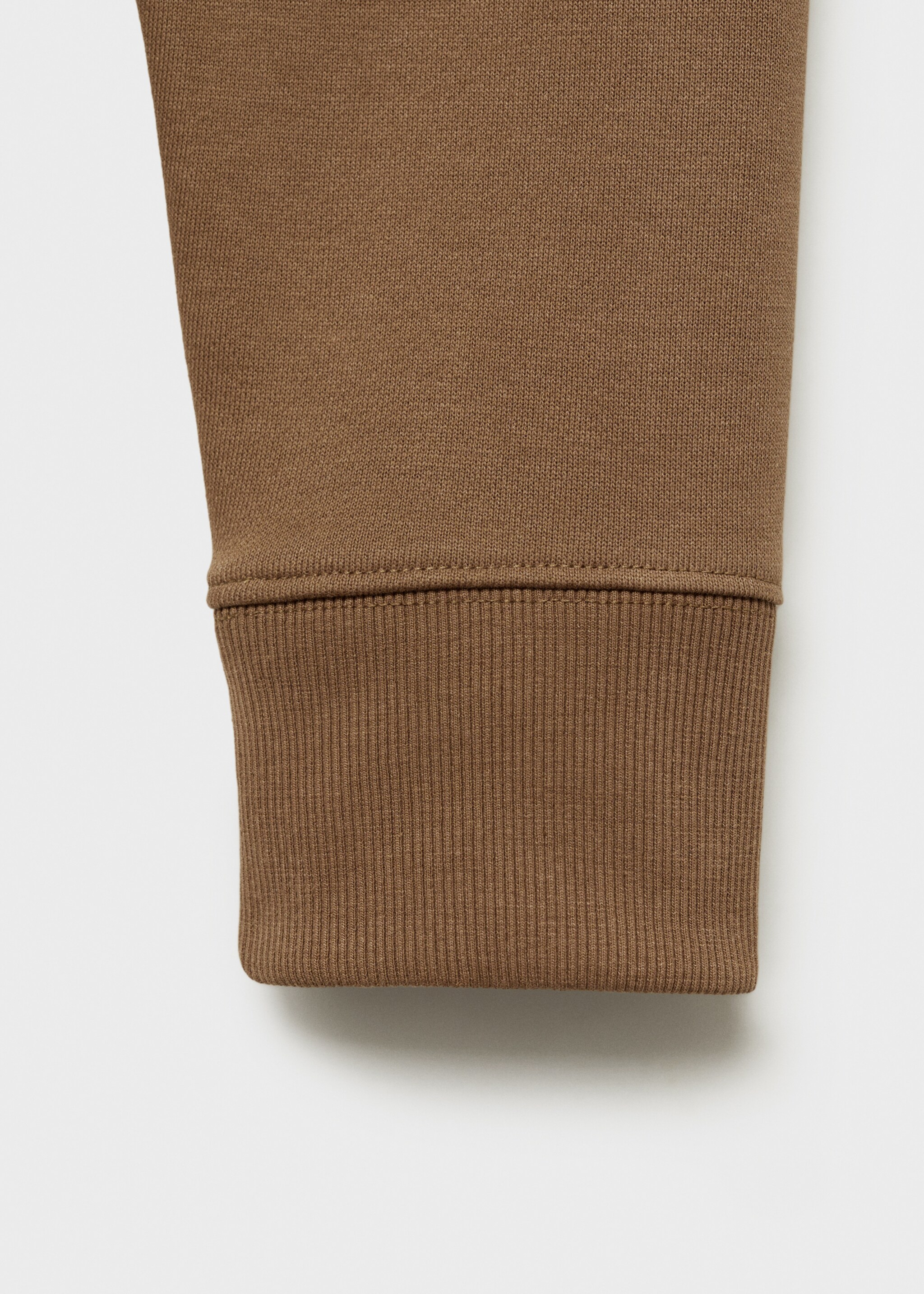 Regular-fit cotton sweatshirt - Details of the article 0, Medium Brown. Ref: 87010620-00.