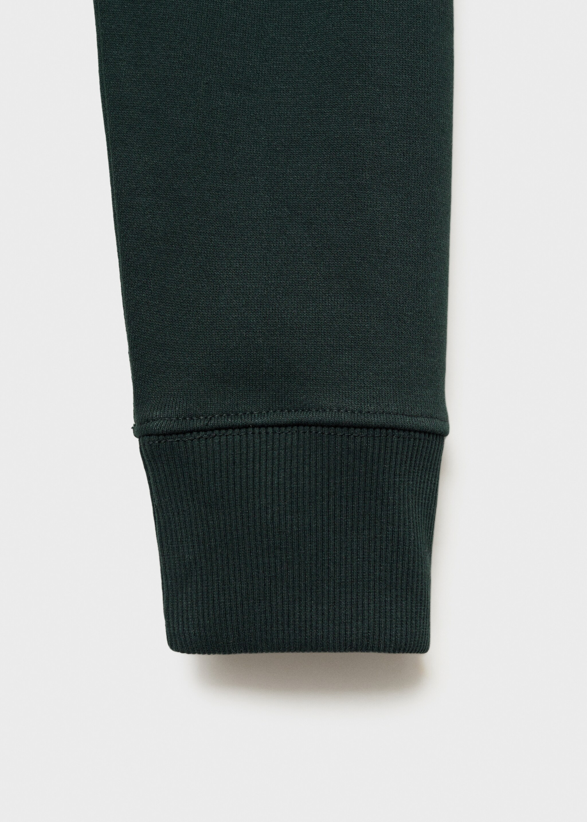 Regular-fit cotton sweatshirt - Details of the article 0, Green. Ref: 87010620-00.