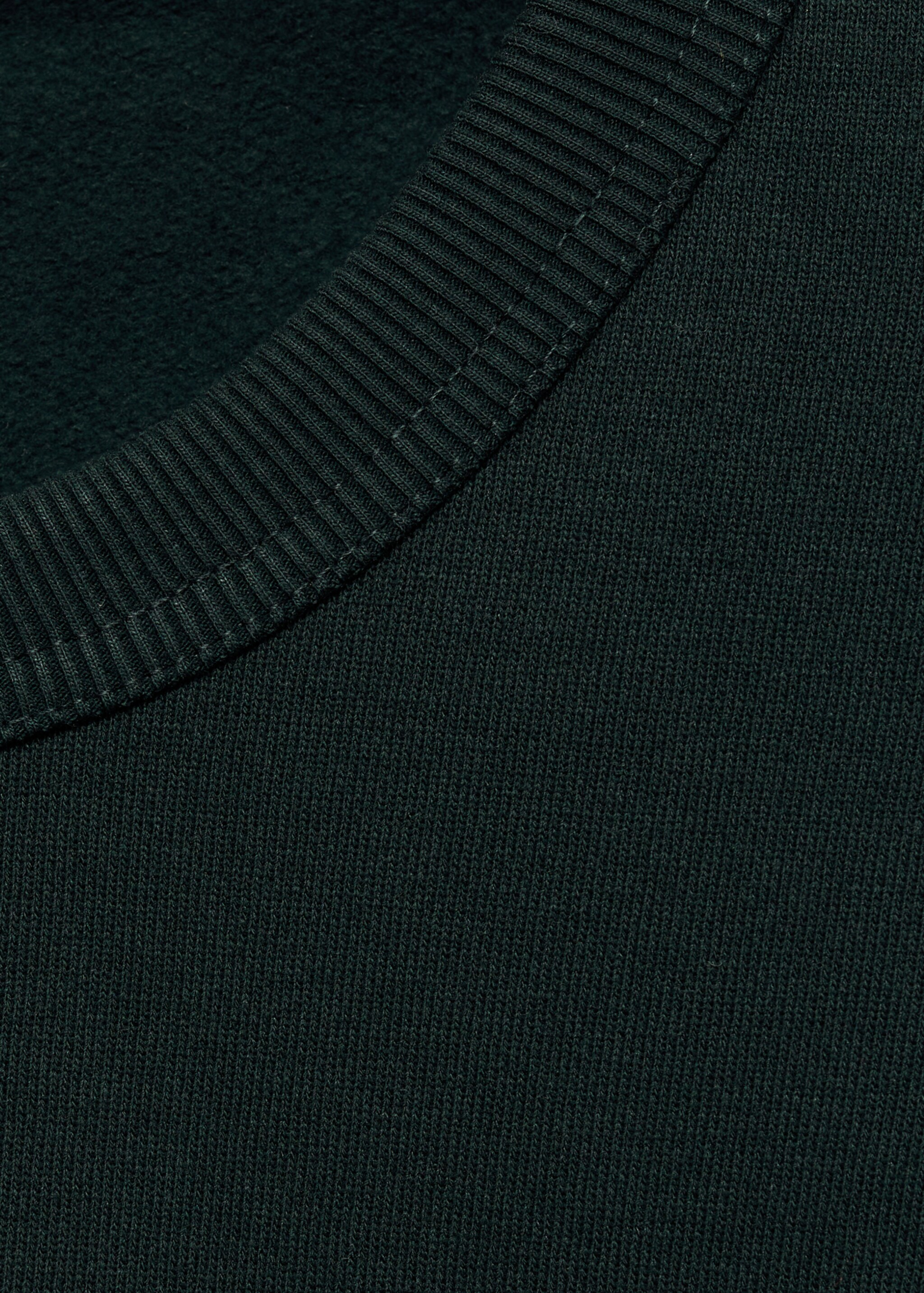 Regular-fit cotton sweatshirt - Details of the article 8, Green. Ref: 87010620-00.