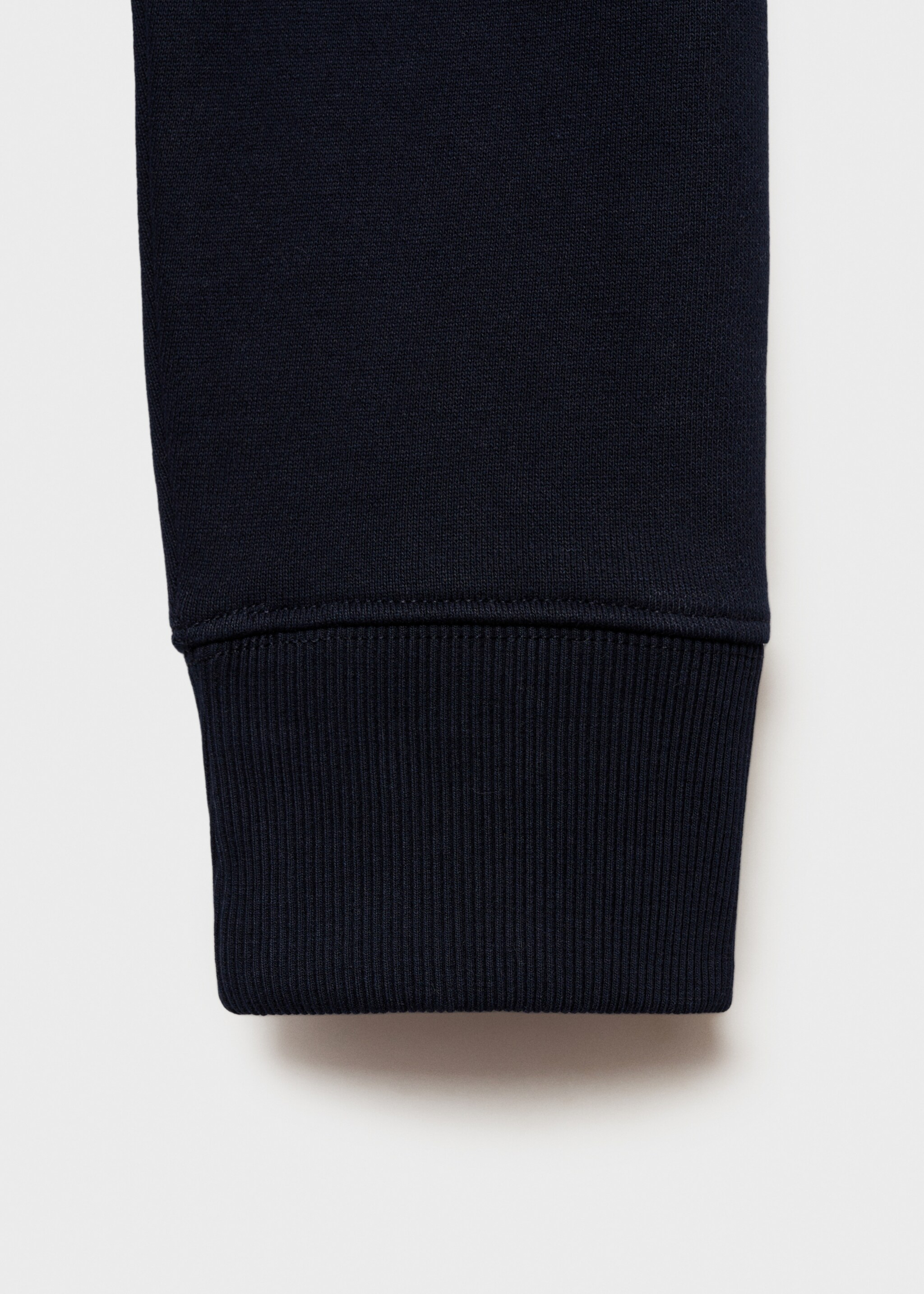 Regular-fit cotton sweatshirt - Details of the article 0, Dark Navy. Ref: 87010620-00.