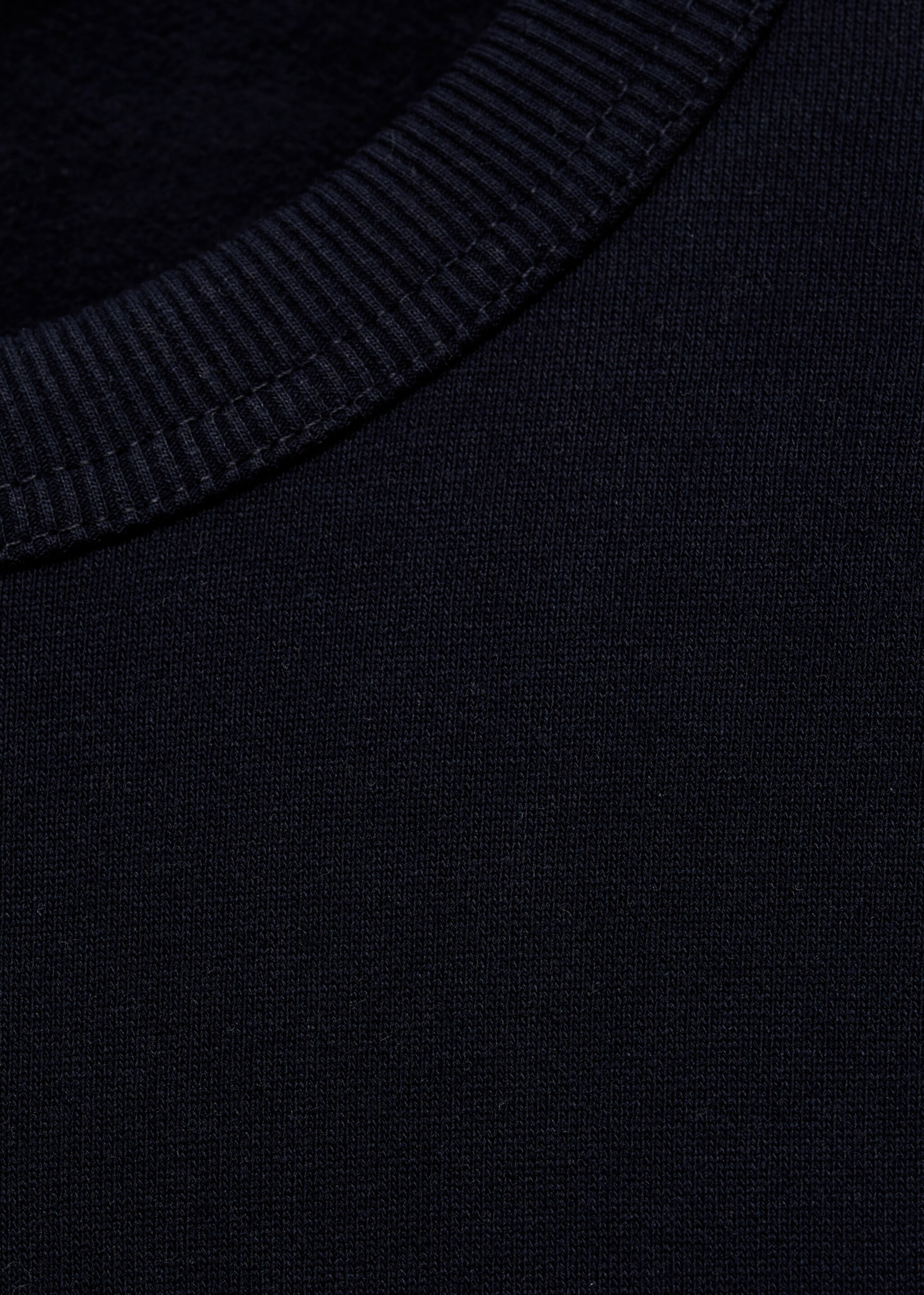 Regular-fit cotton sweatshirt - Details of the article 8, Dark Navy. Ref: 87010620-00.