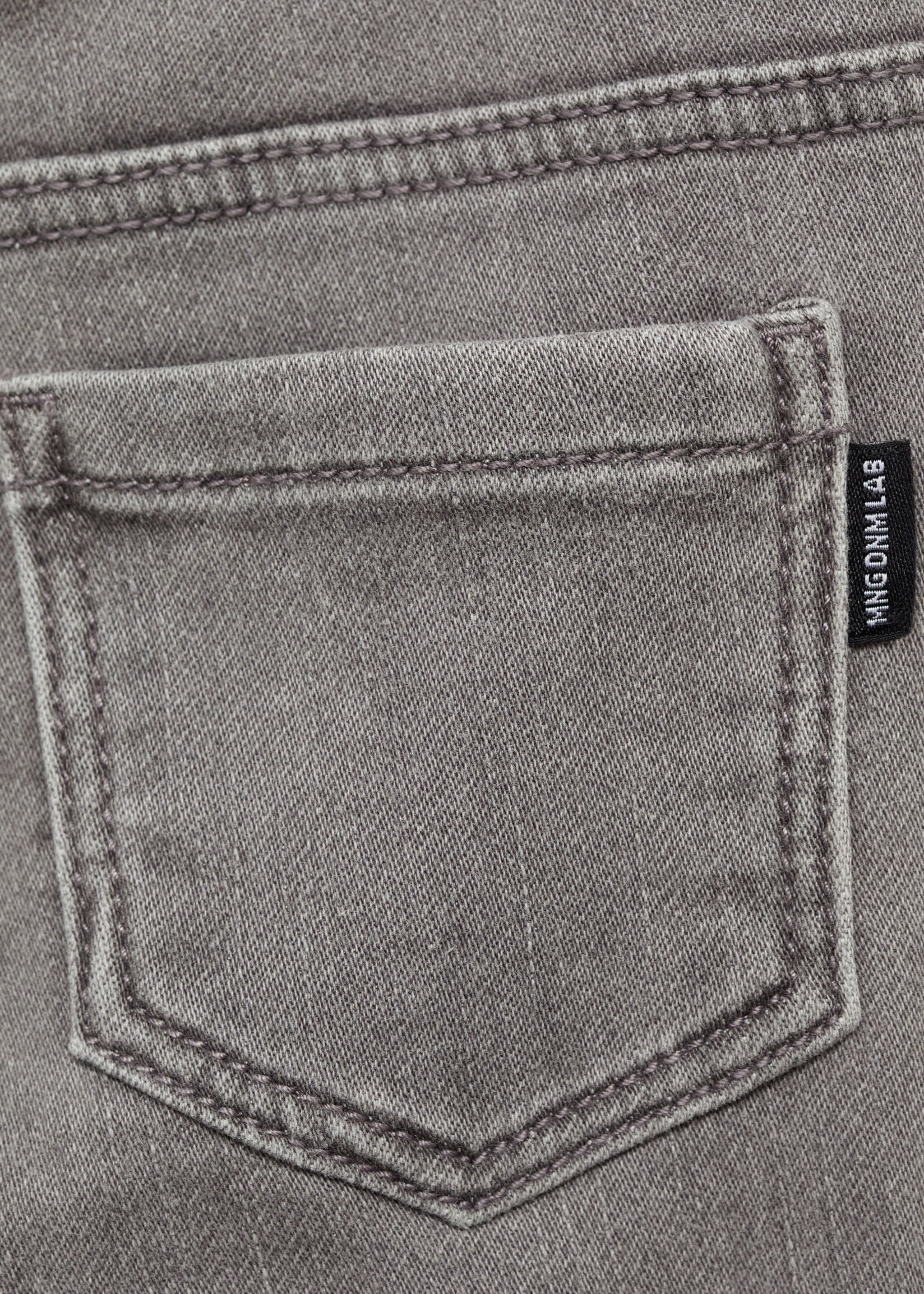 Jeans mit Stretchbund und Kordel - Detail des Artikels 0, Denim Grau. Ref: 87010623-00.