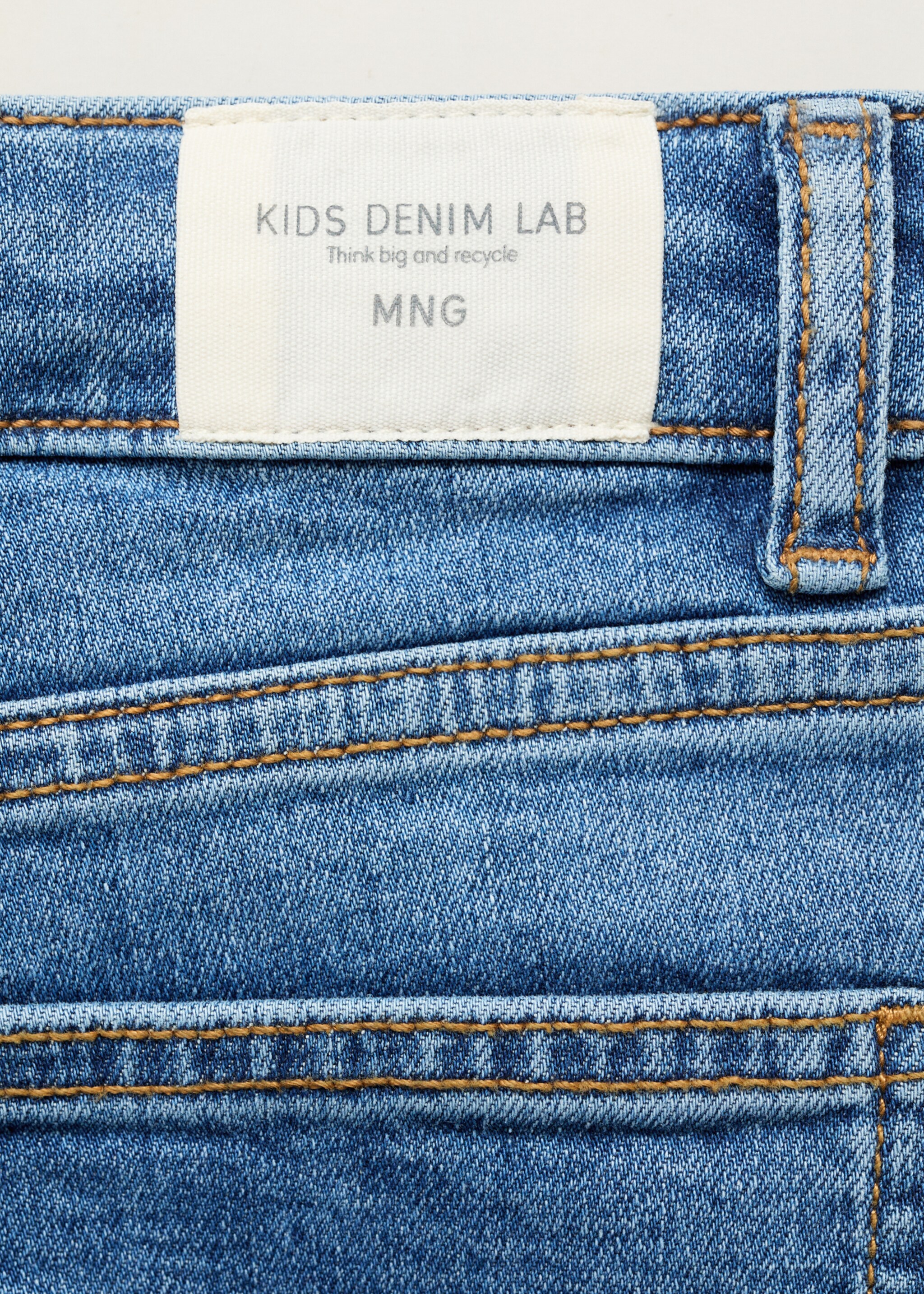 Slim-fit jeans - Details of the article 0, Medium Blue. Ref: 87010624-00.