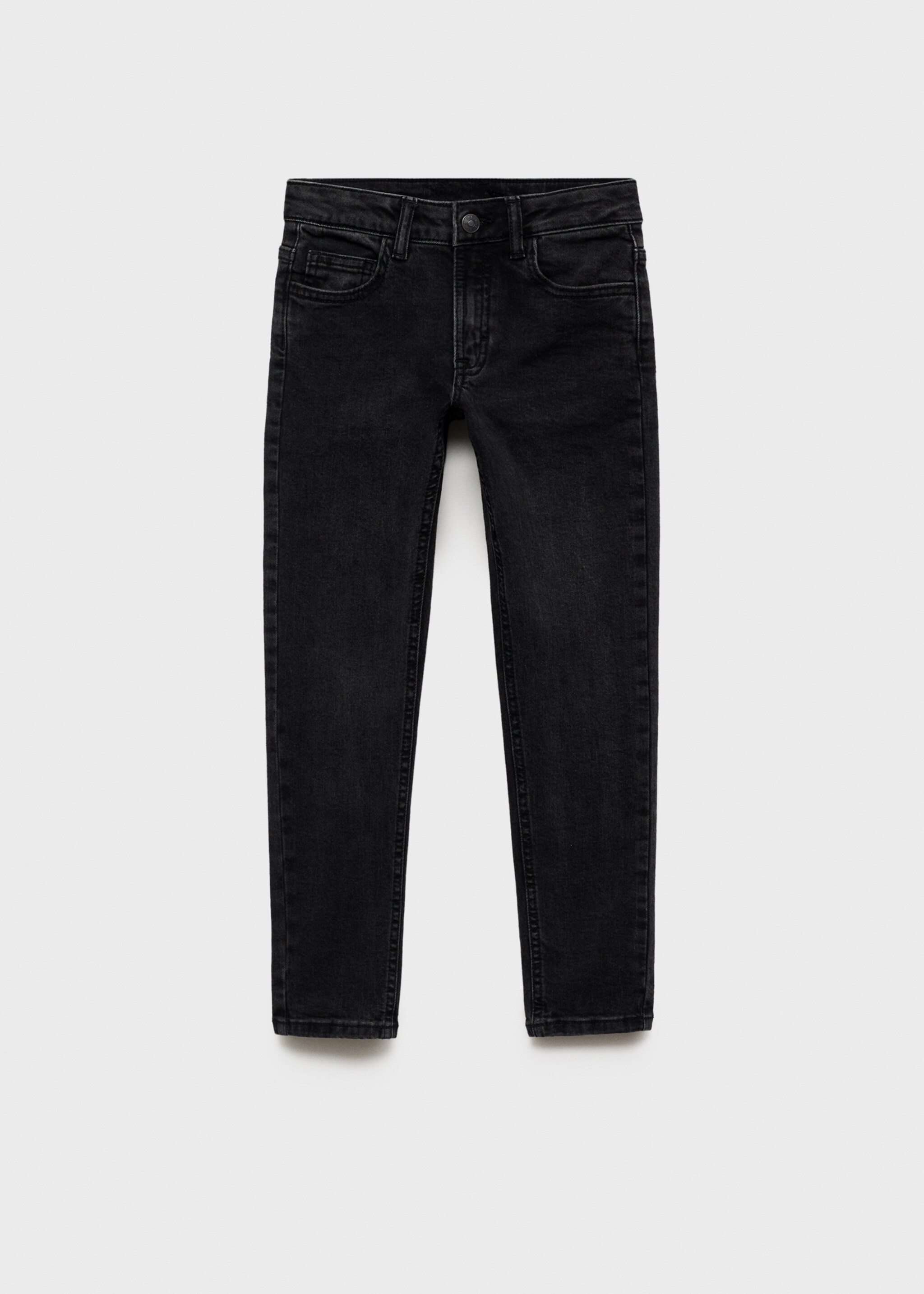 Slim-fit jeans - Article without model, Black denim. Ref: 87010624-00.