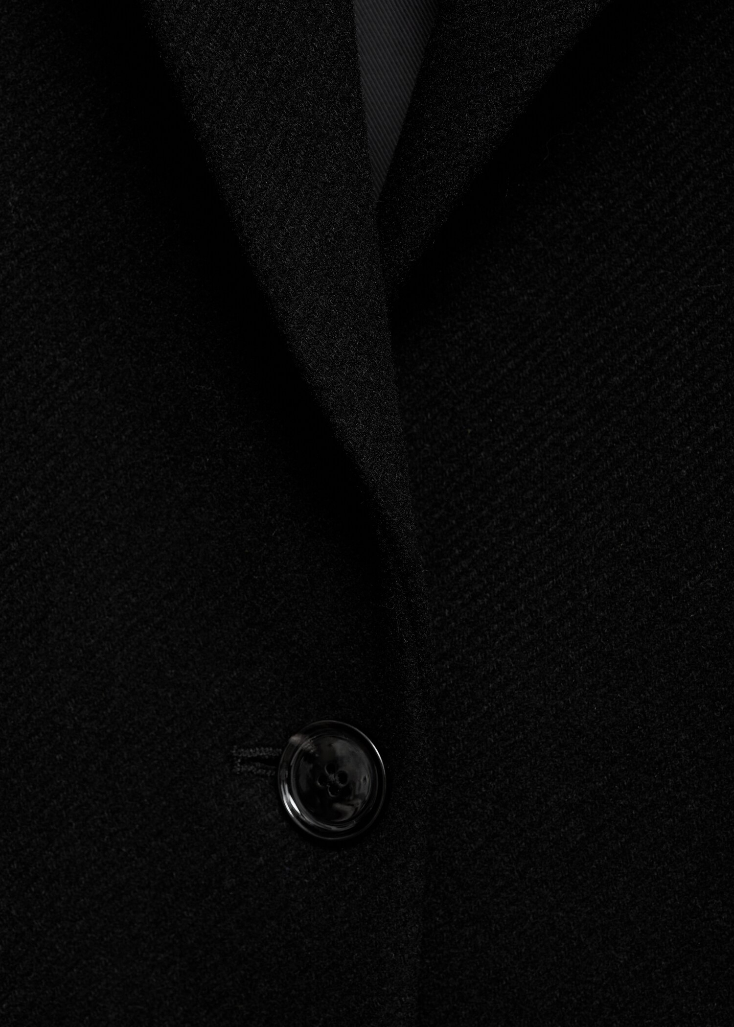 Long structured wool coat - Details of the article 0