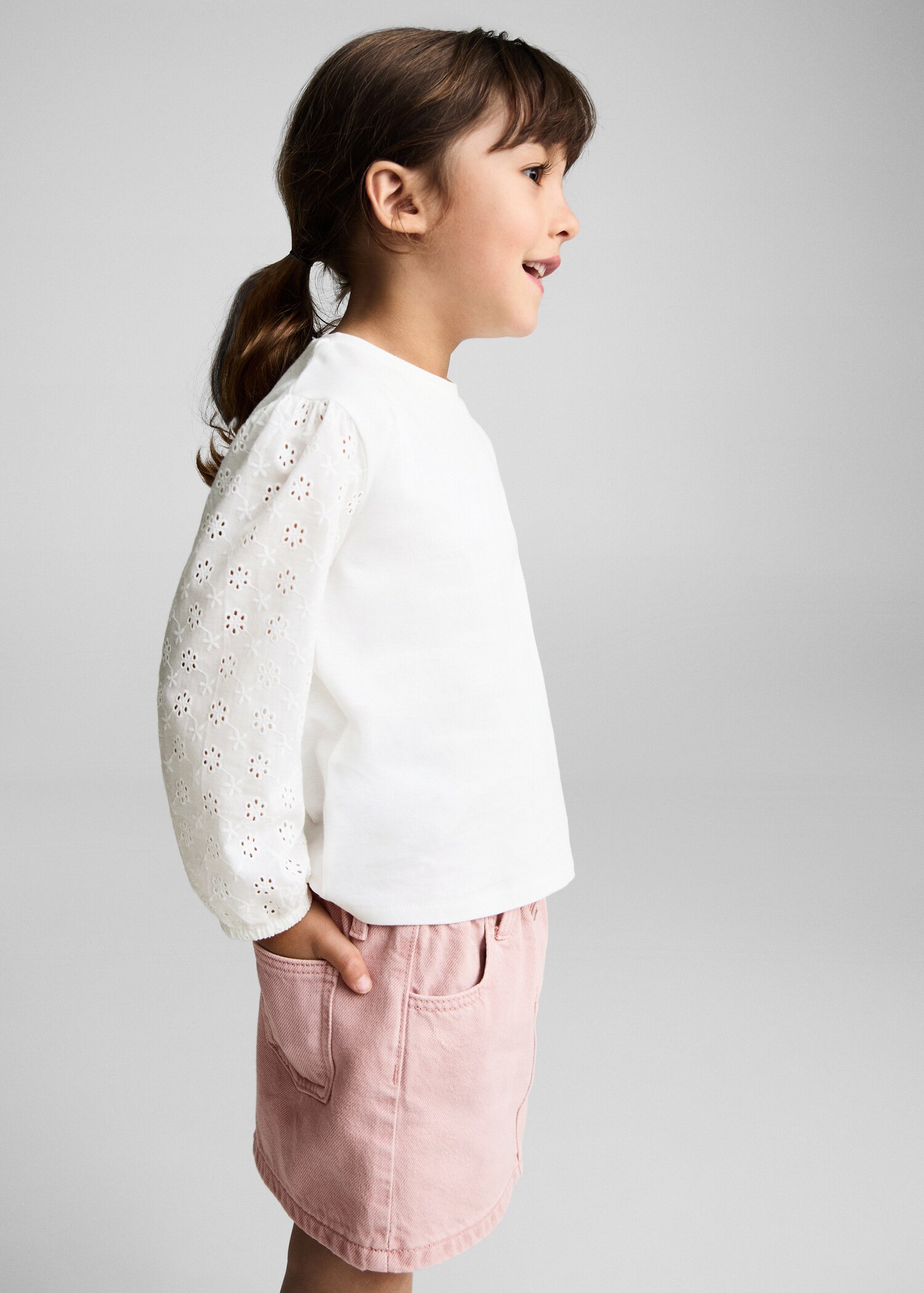 Jupe en denim - Plan moyen