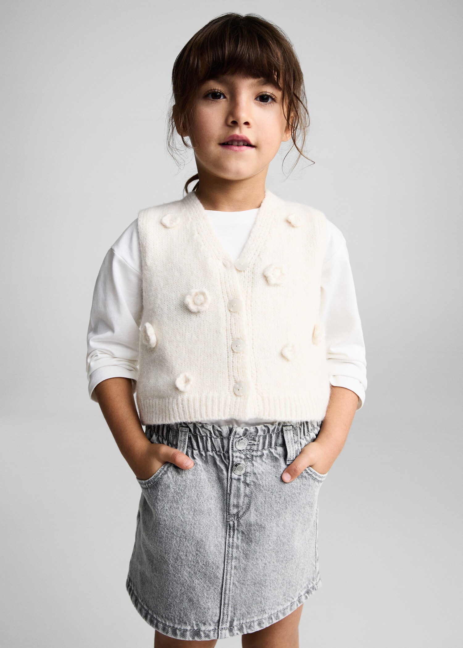 Jupe en denim - Plan moyen