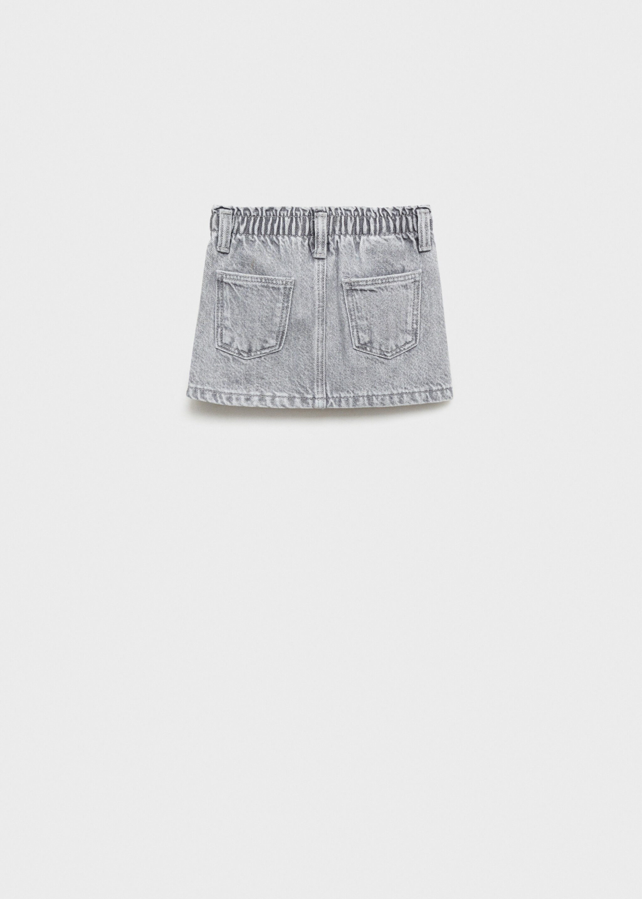 Denim skirt - Reverse of the article, Light Grey Denim. Ref: 87010627-00.