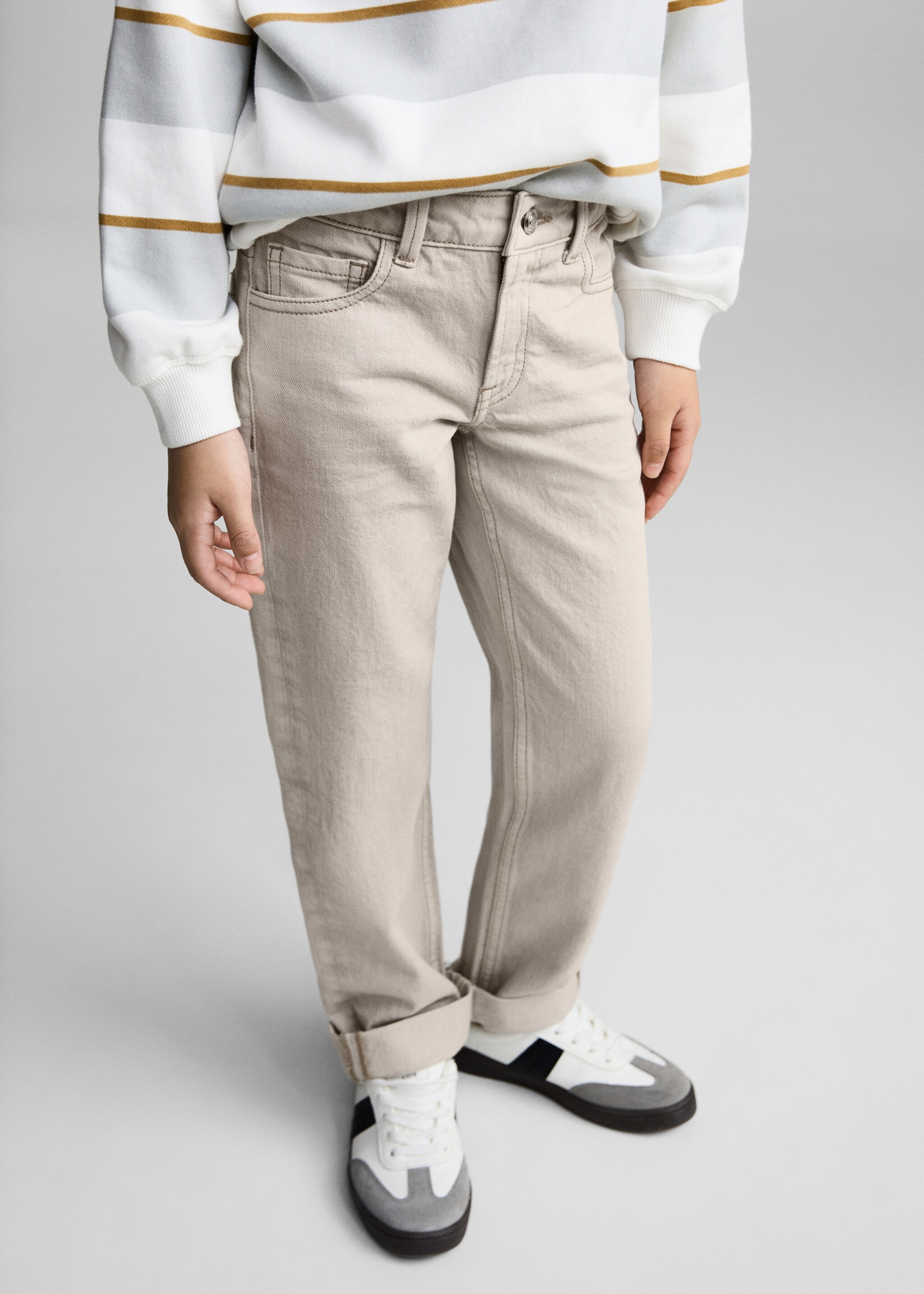 Regular-fit jeans - Middenvlak, Grijs denim. Ref: 87010629-00.