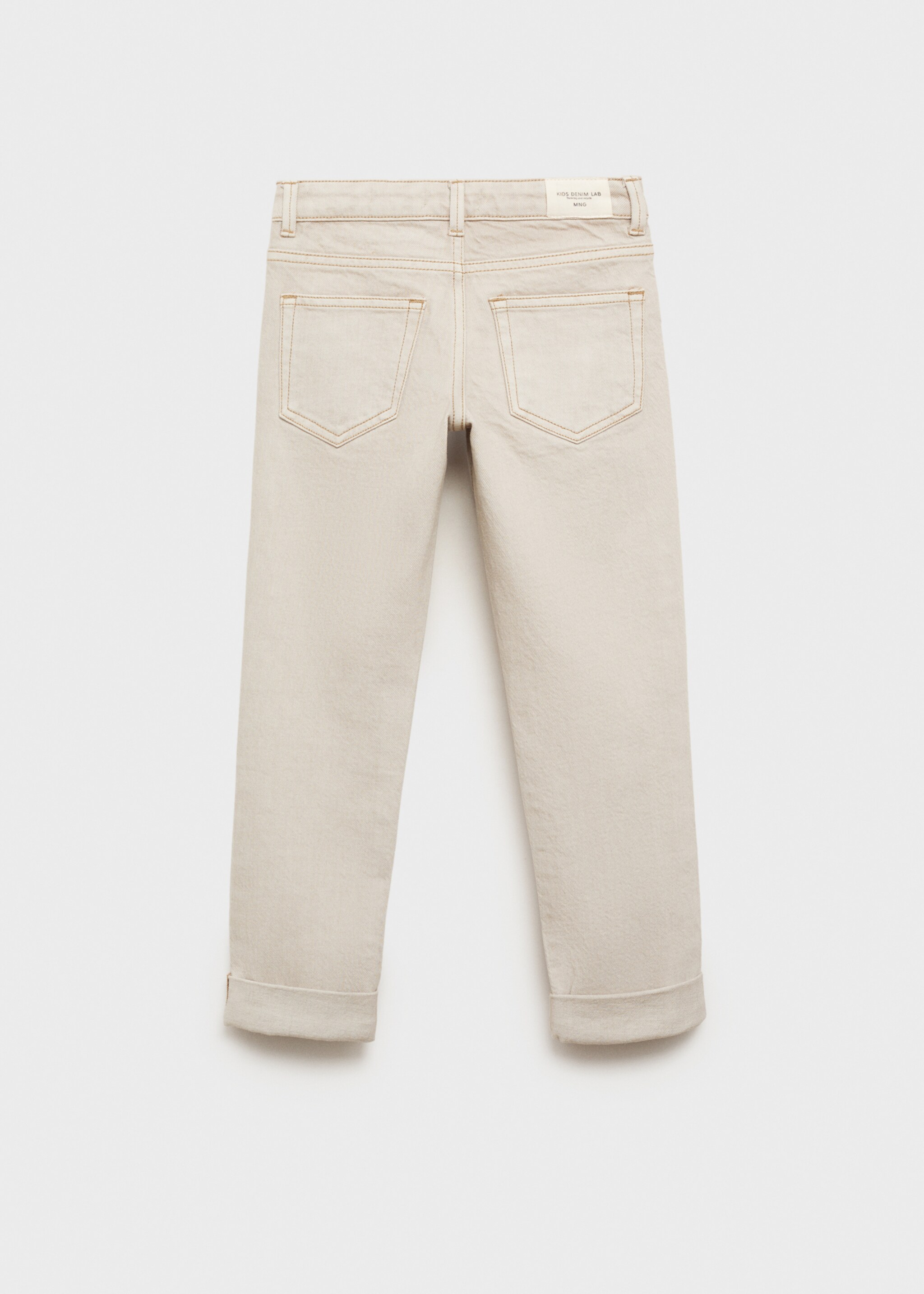 Regular-fit jeans - Achterkant van het artikel, Grijs denim. Ref: 87010629-00.